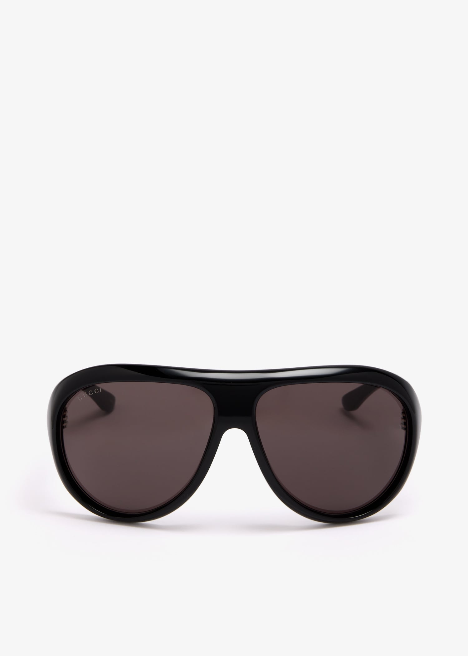 

Rectangular-frame sunglasses, Black
