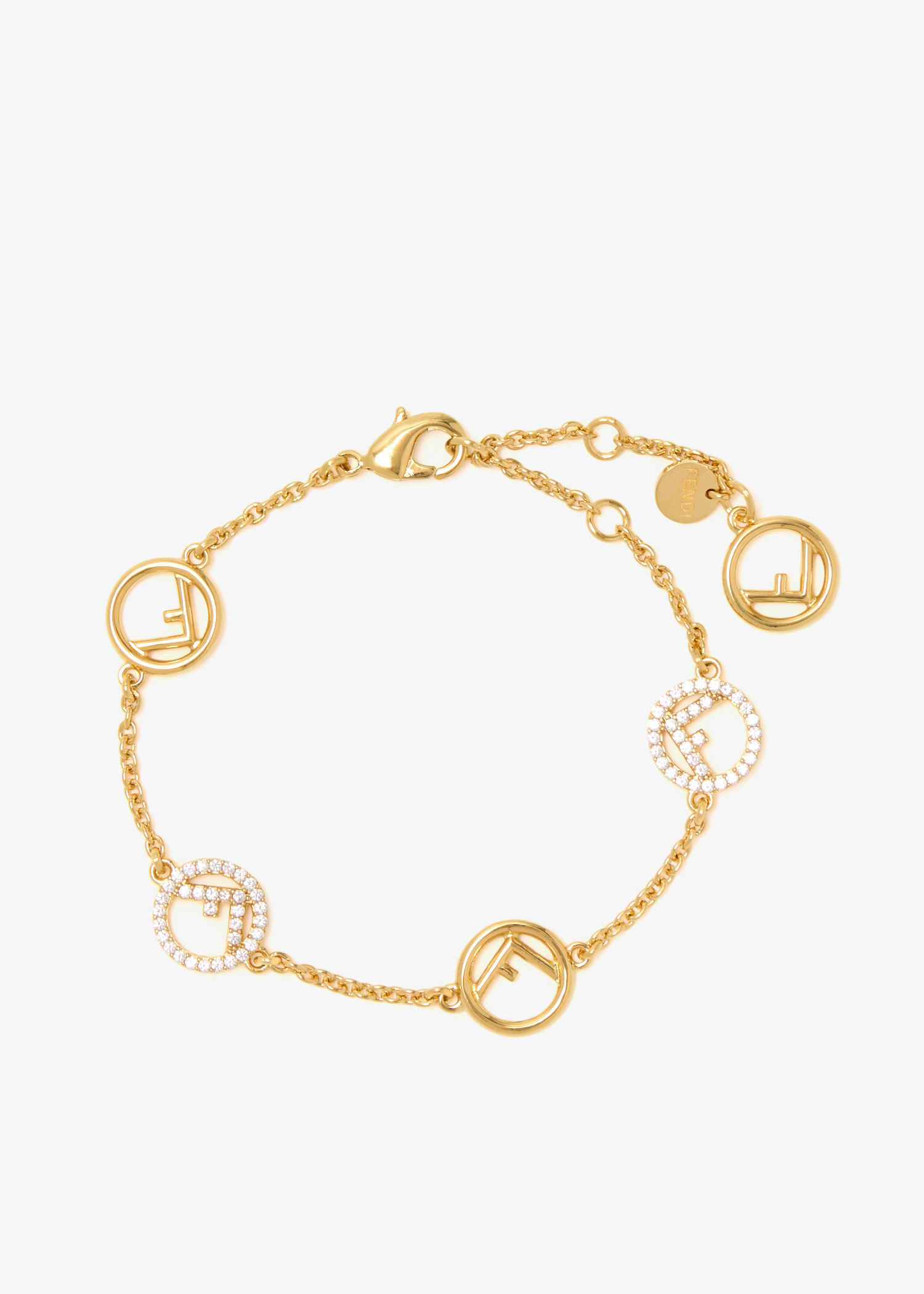 

F Is Fendi bracelet, Gold