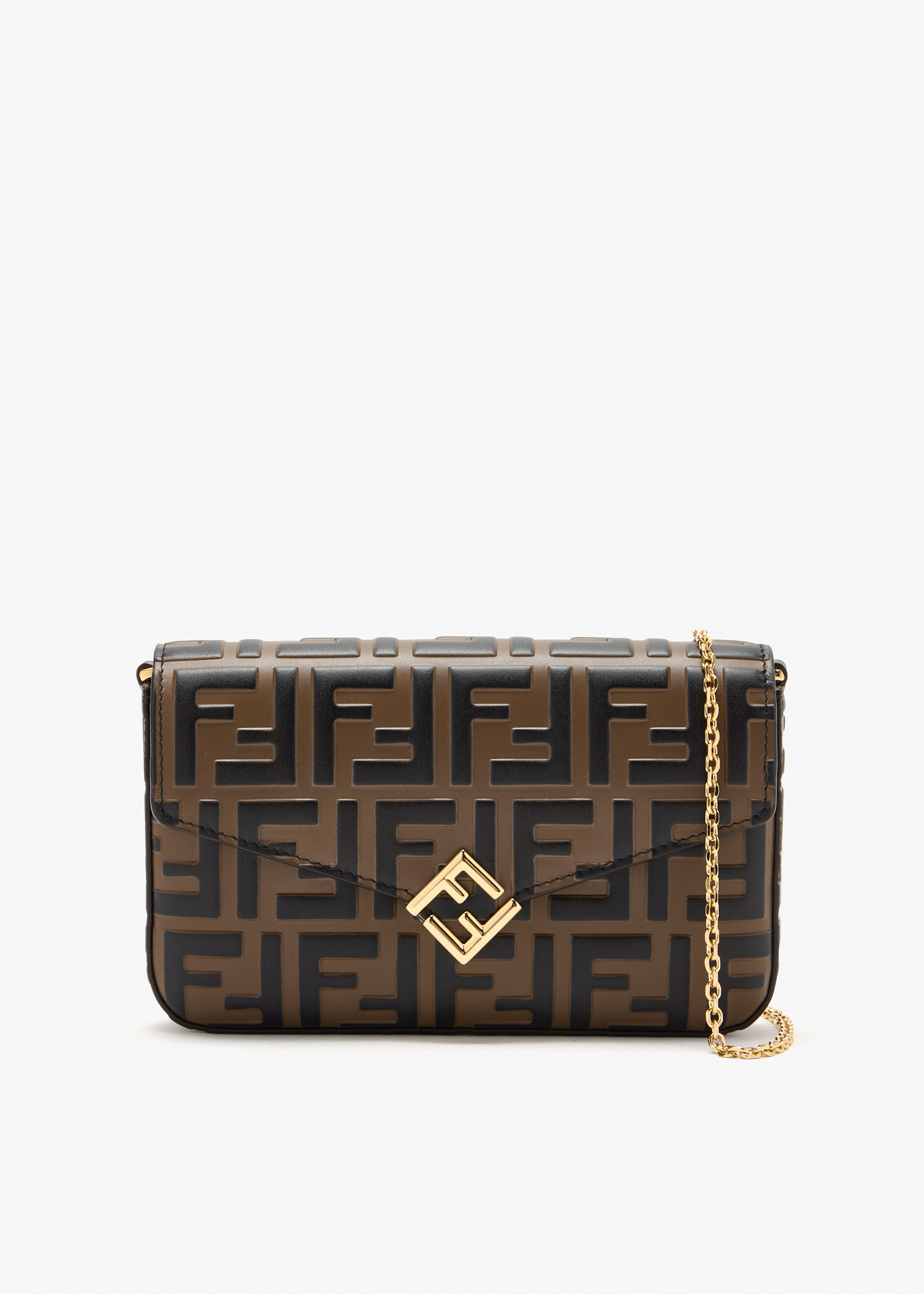 

FF Diamonds chain wallet, Brown