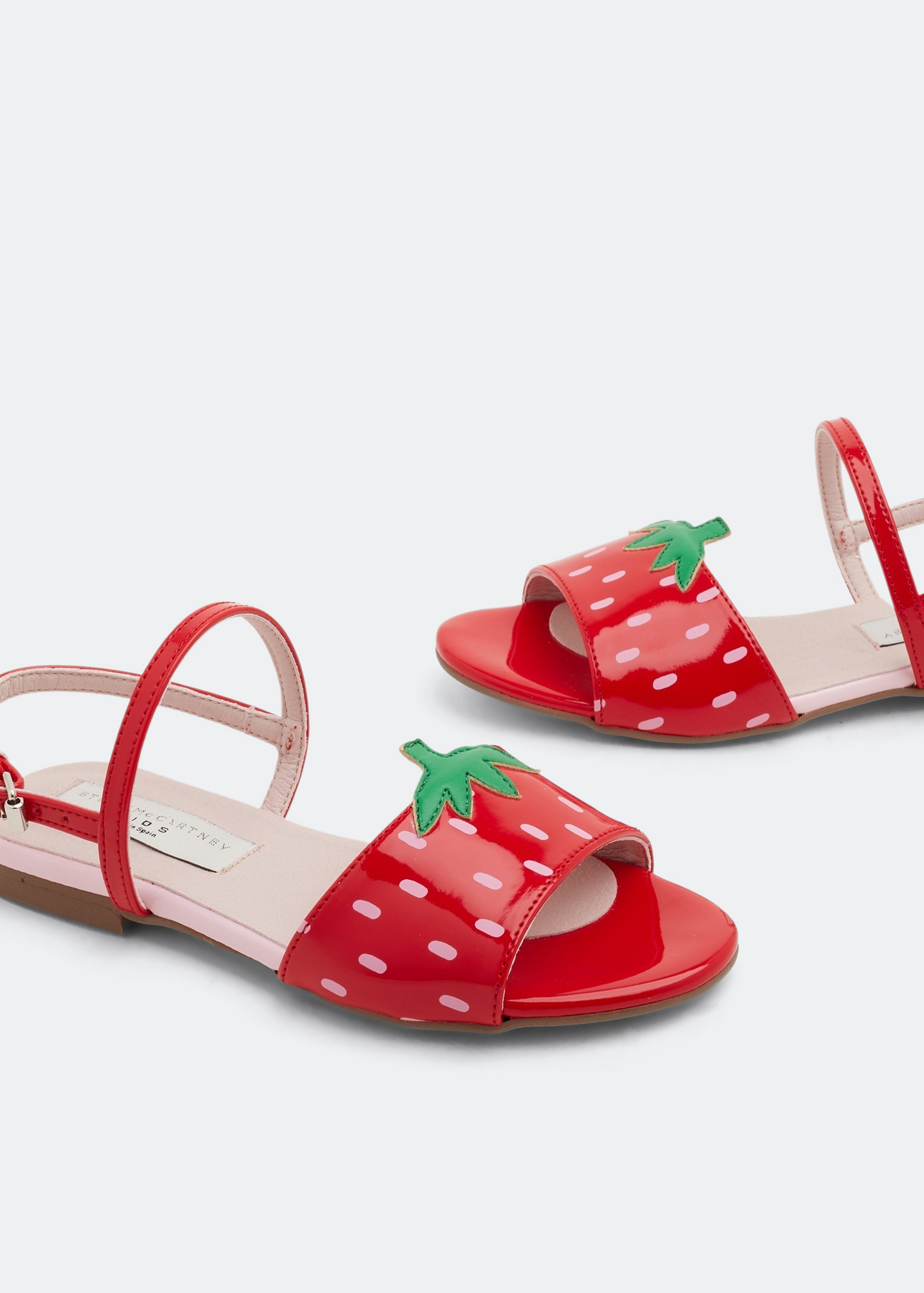 

Strawberry buckle sandals, Red