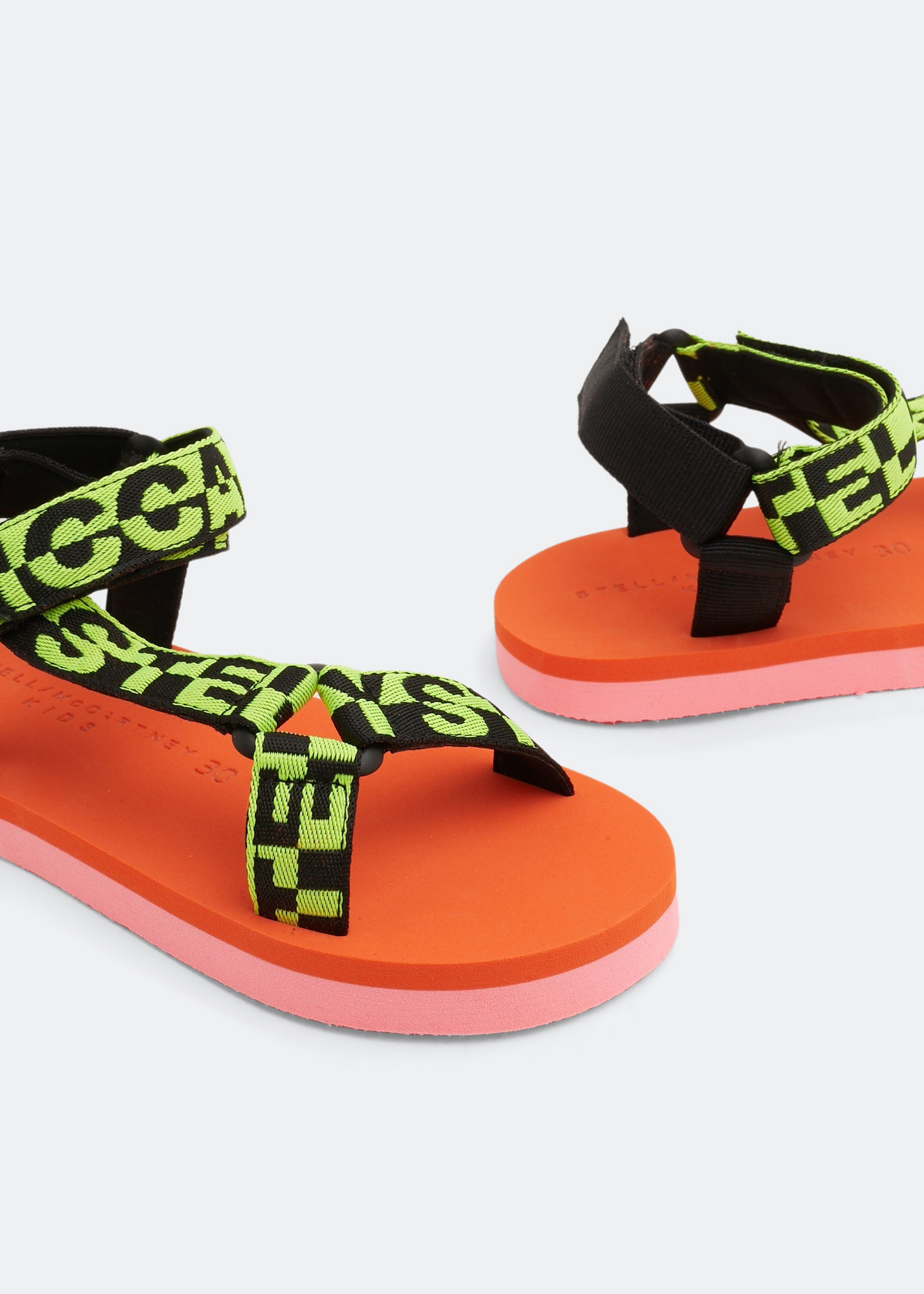 

Cotton tape sandals, Multi-coloured