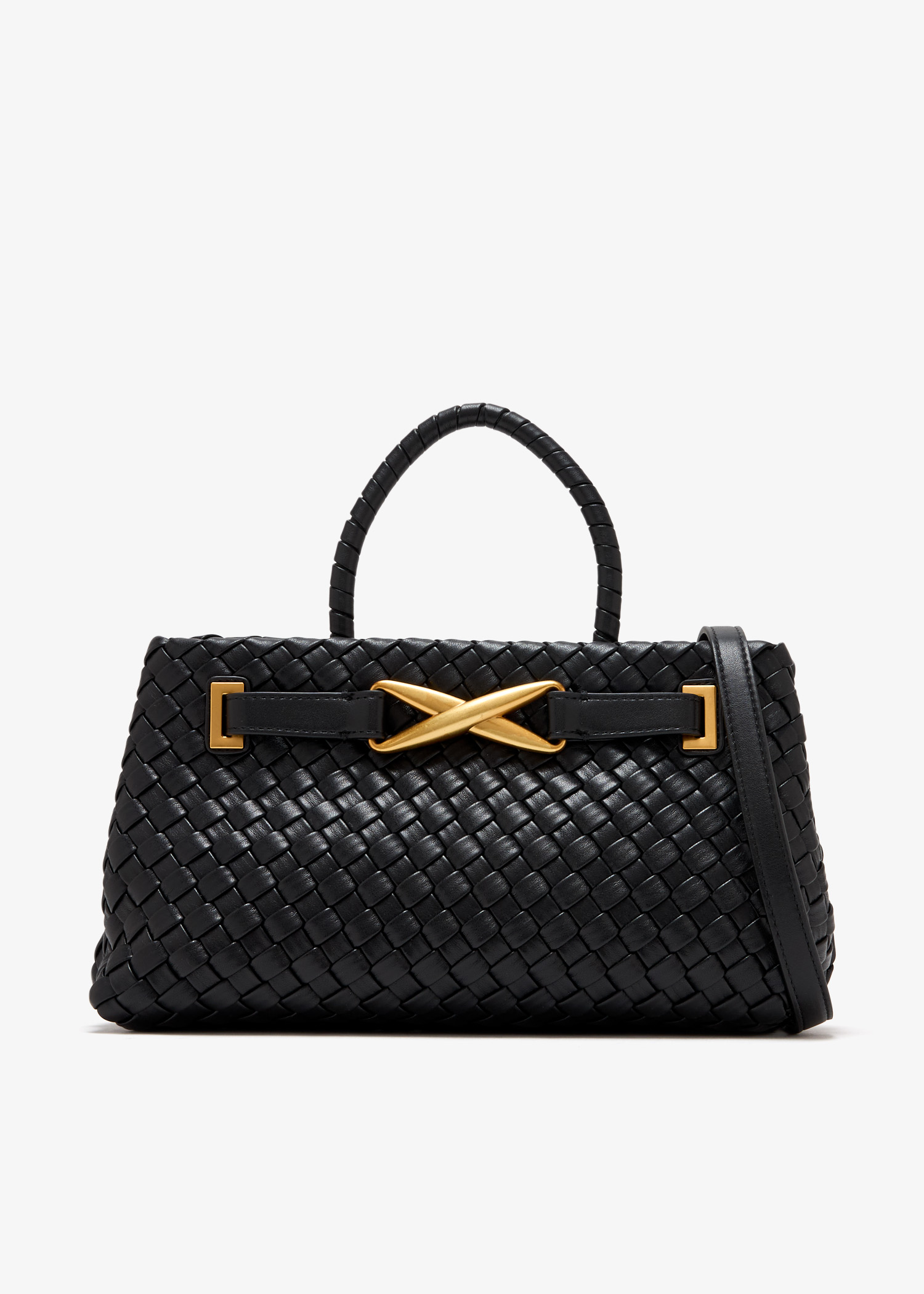 

Elora woven tote bag, Black