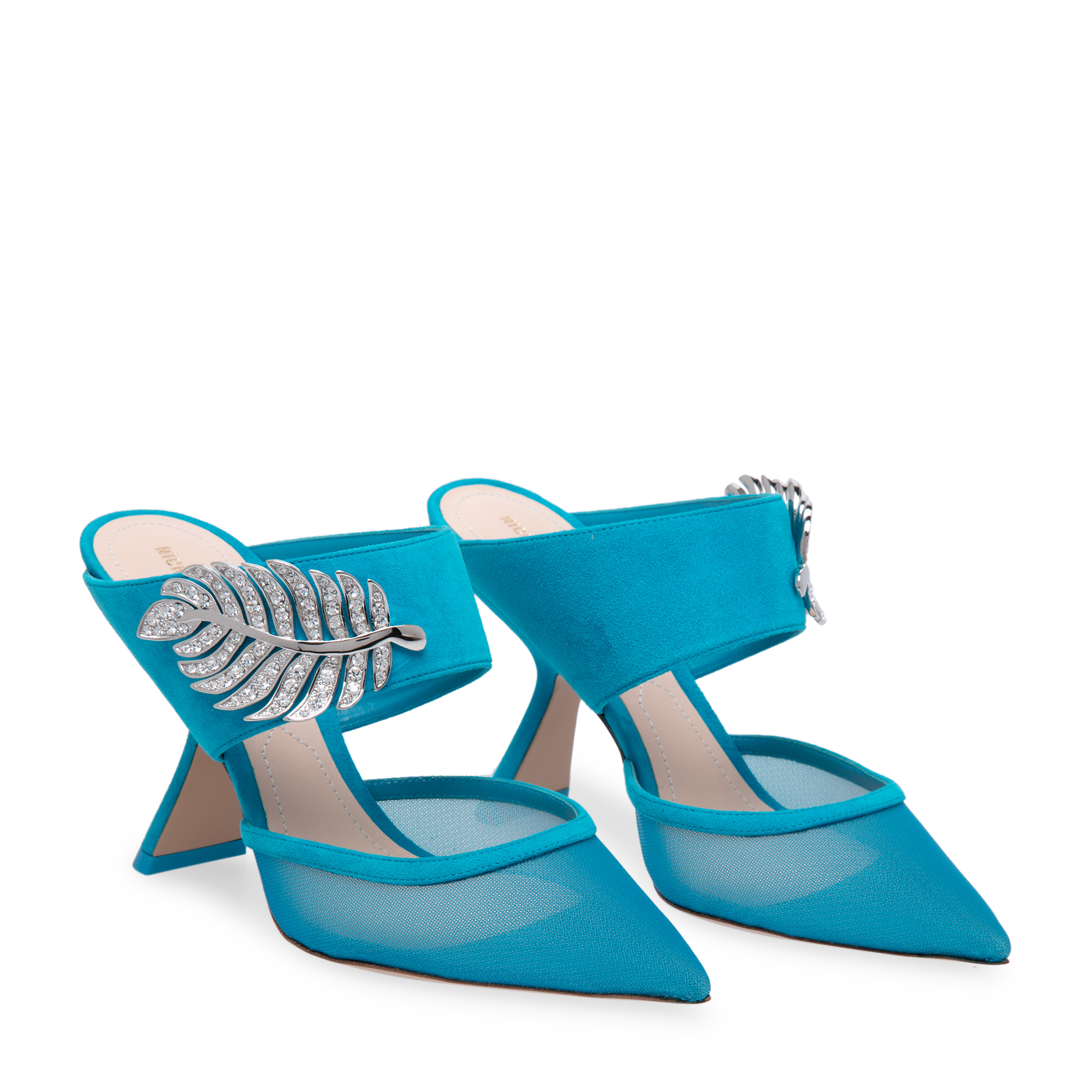 

Monstera mules, Blue