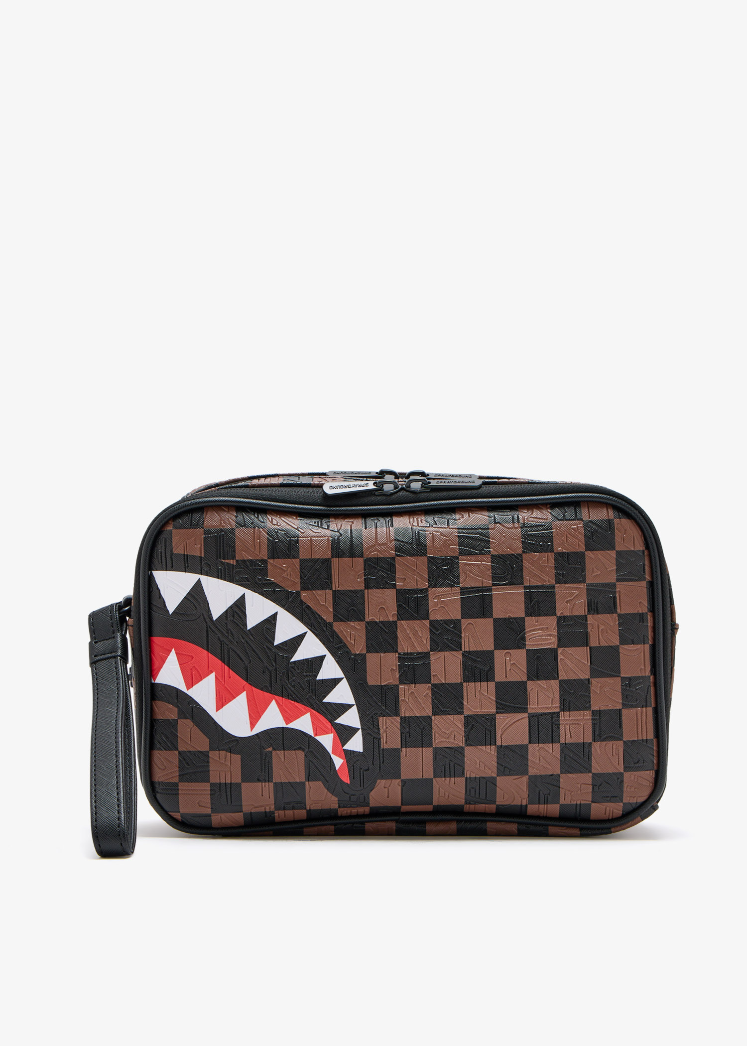 

Check embossed toiletry bag, Printed