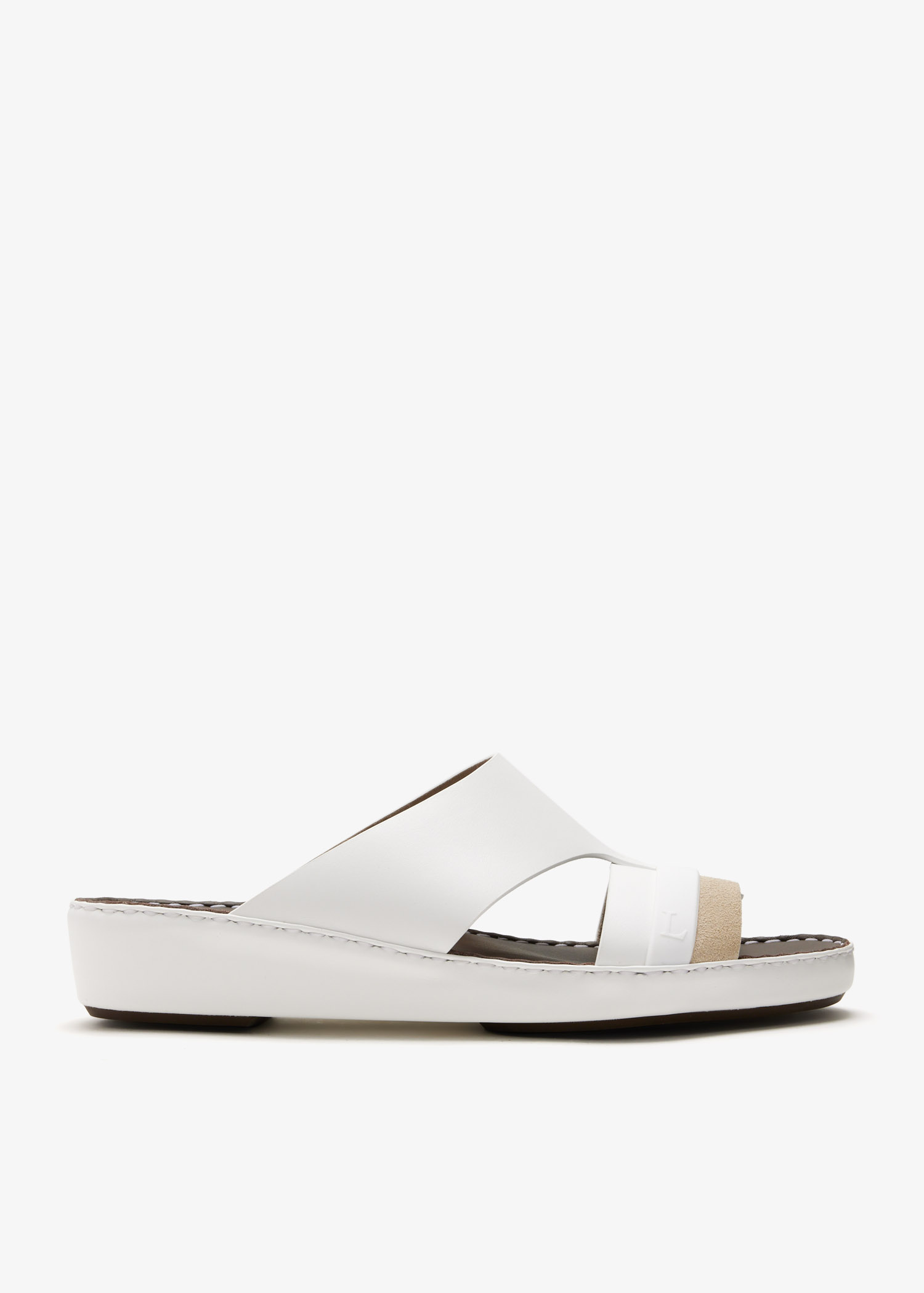 

Rubber Grip sandals, White