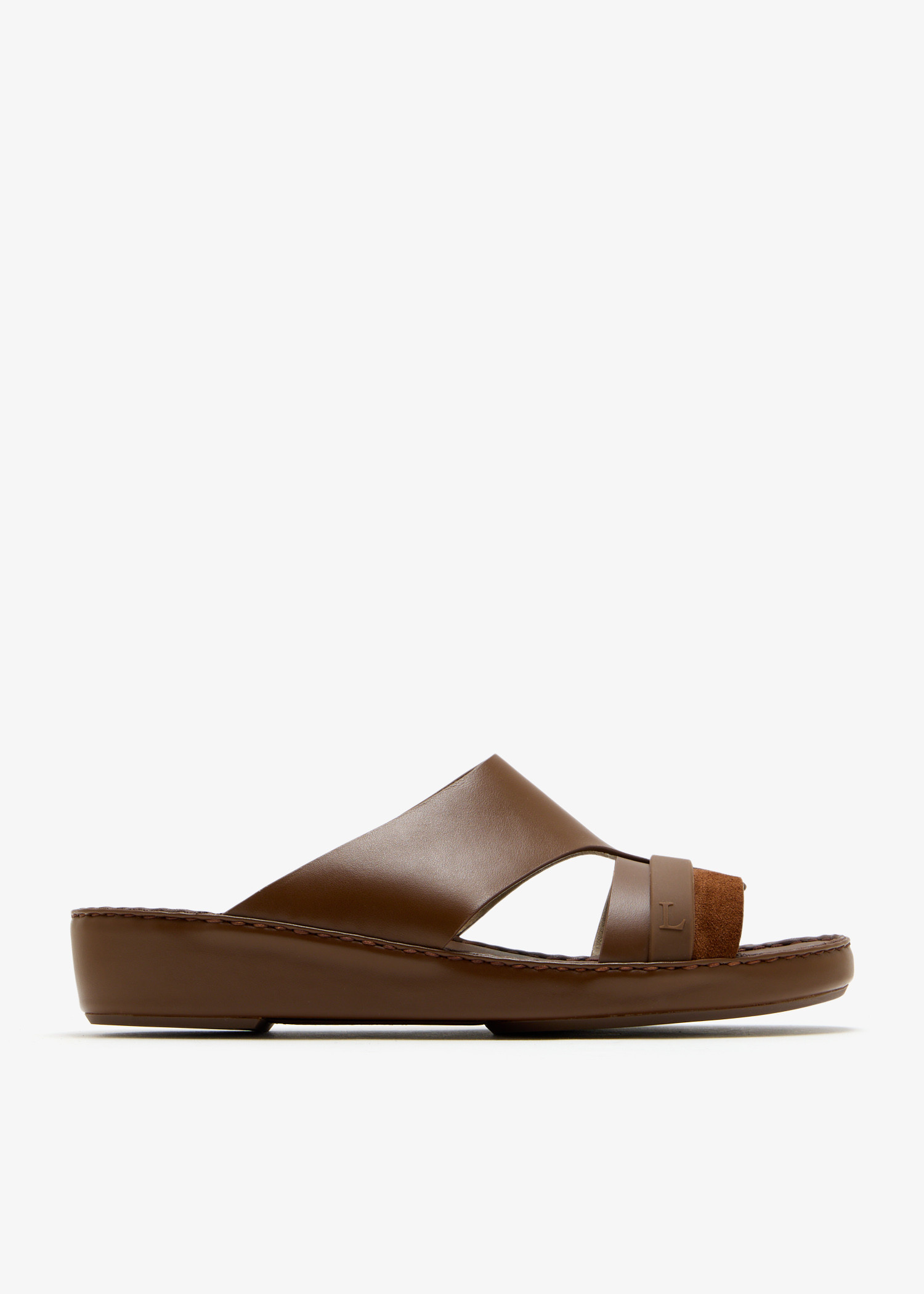 

Rubber Grip sandals, Brown