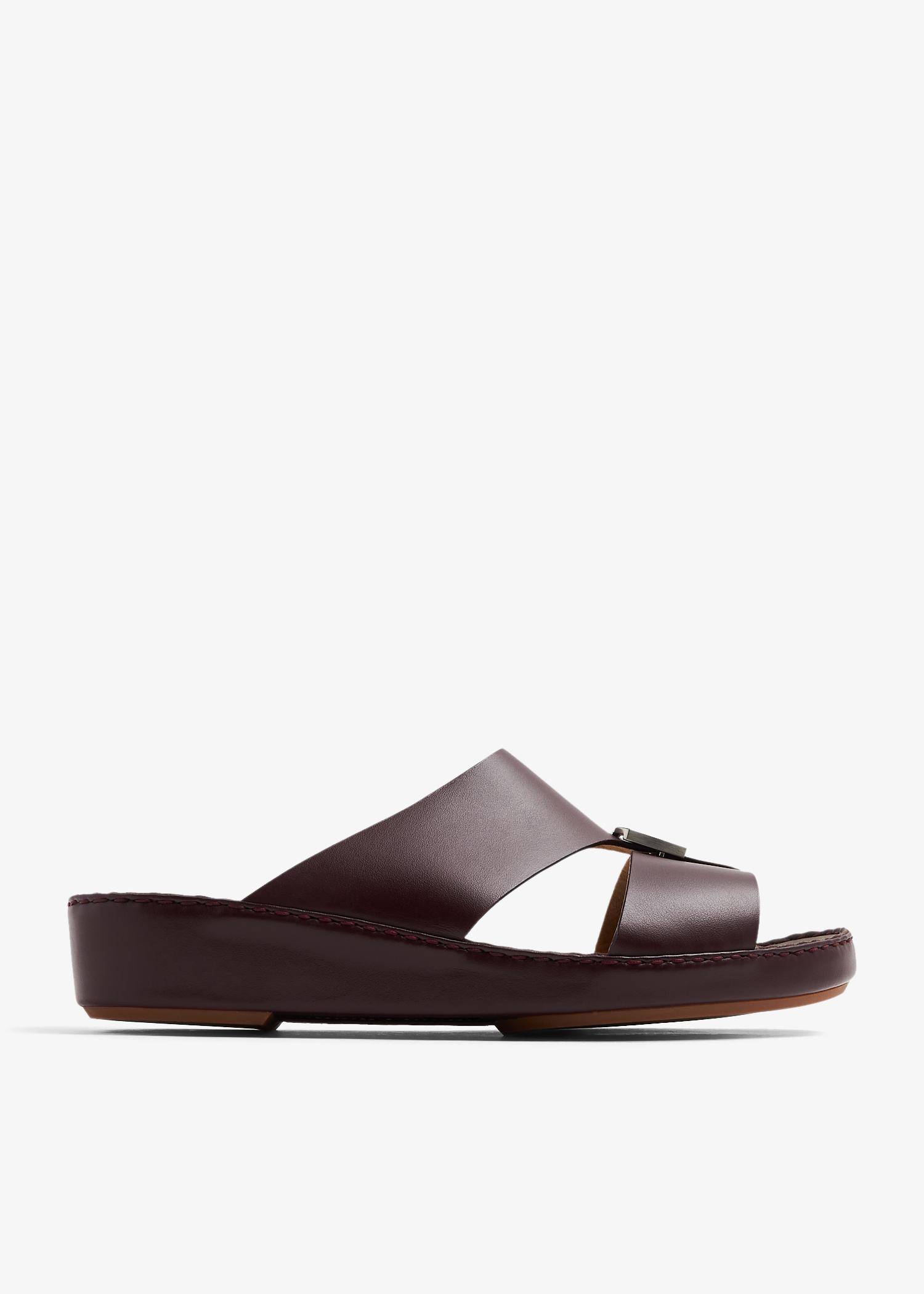 

Belt Buckle Up sandals, Burgundy