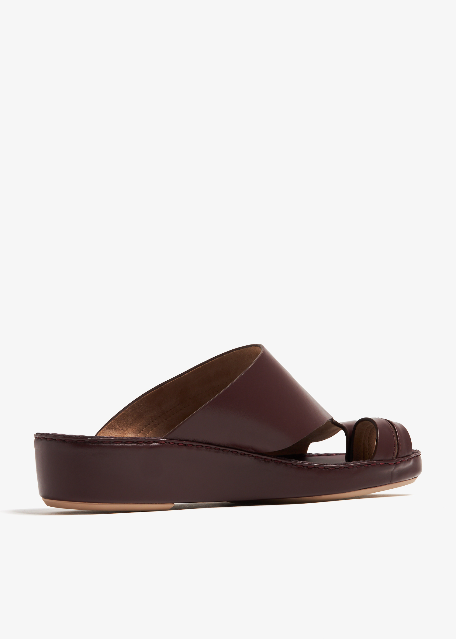 Laggar Single Toe sandals for Men Burgundy in Bahrain Level Shoes