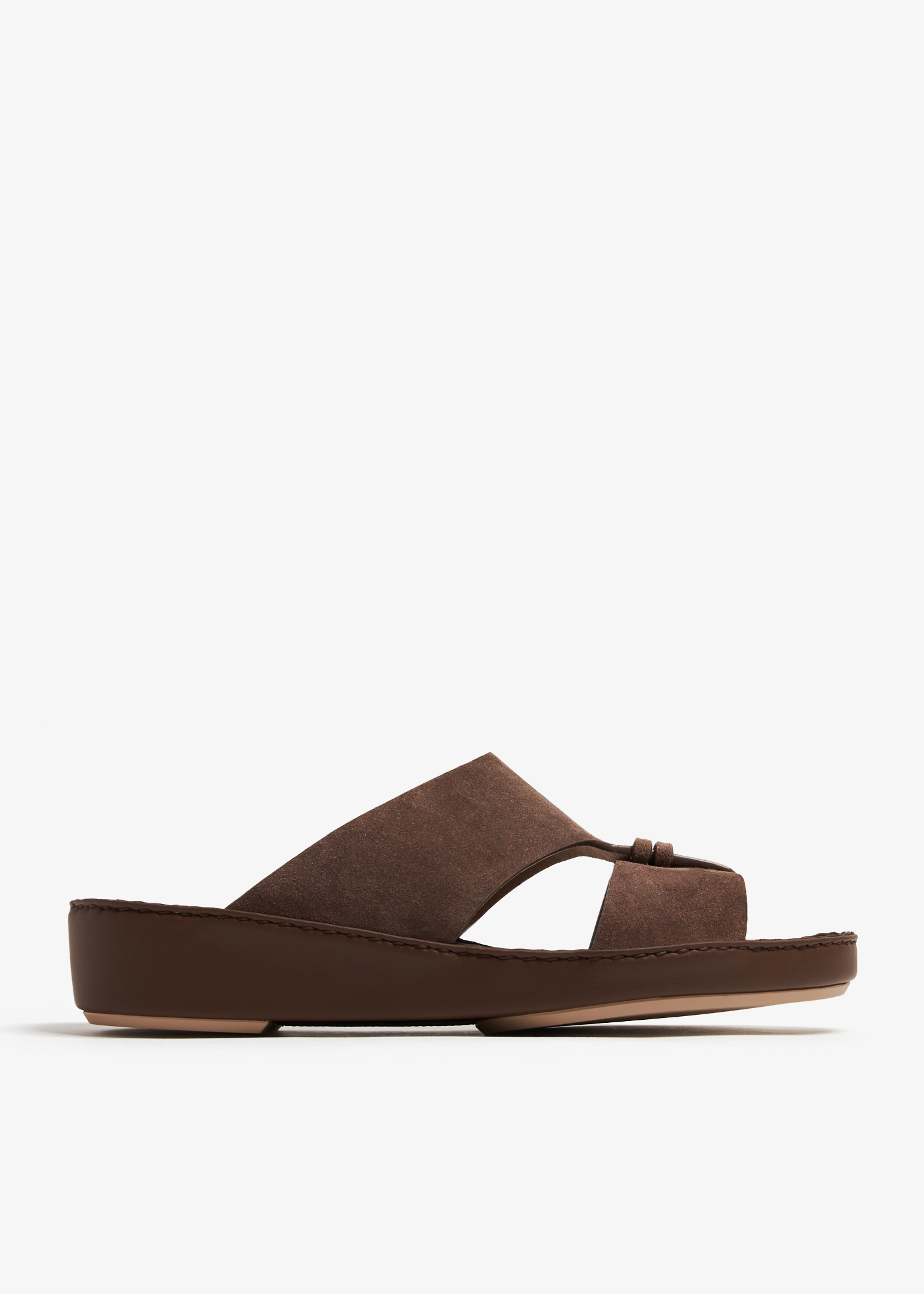 

Belted sandals, Brown