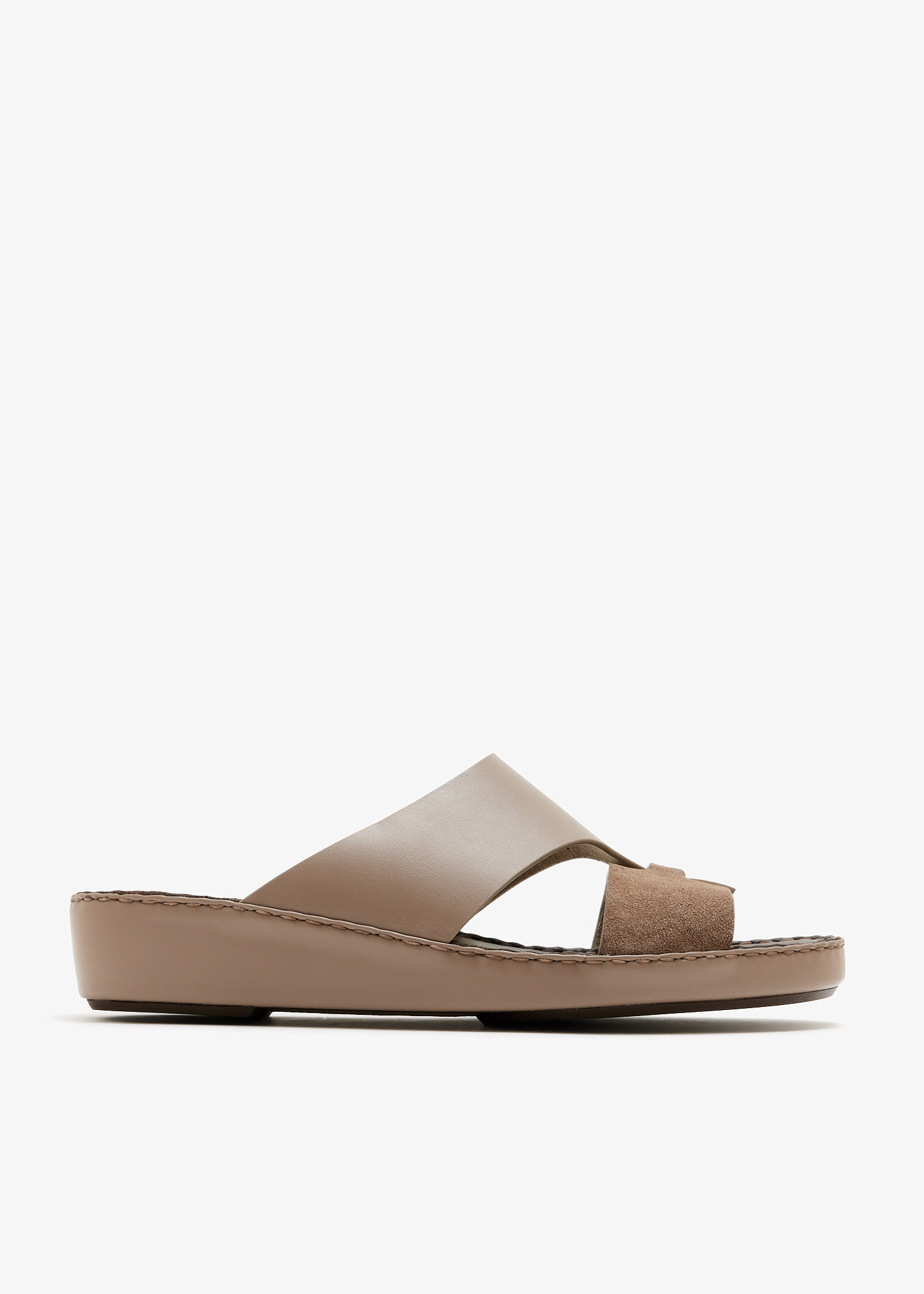 

Looped Belt sandals, Taupe