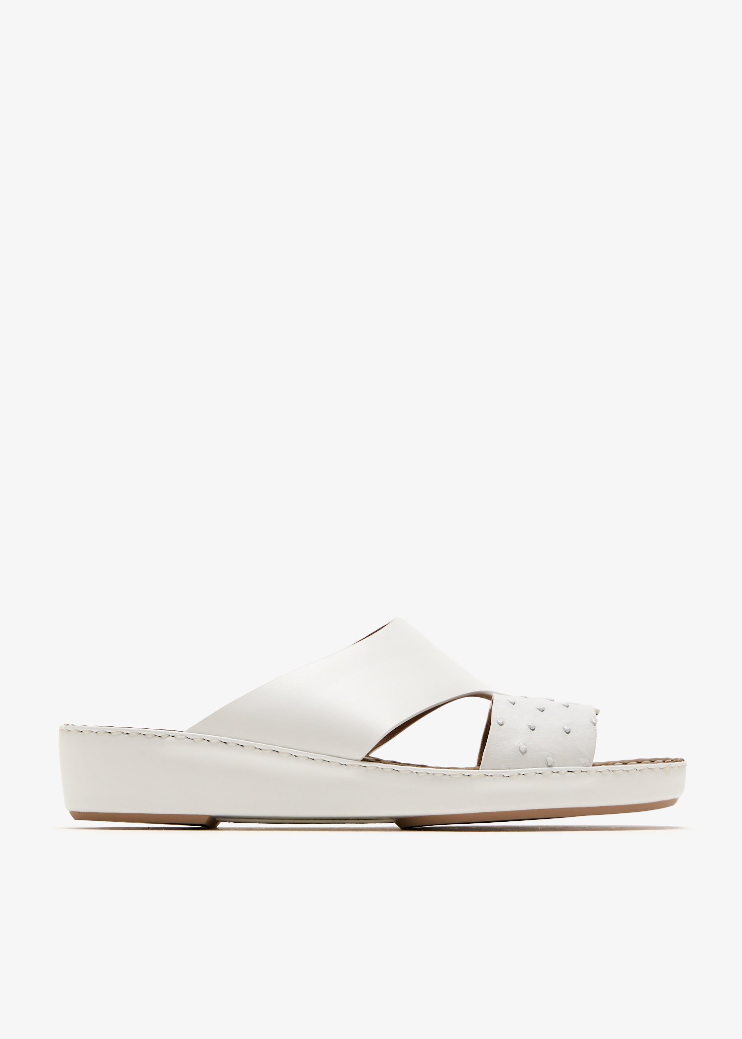 

Looped Belt sandals, White