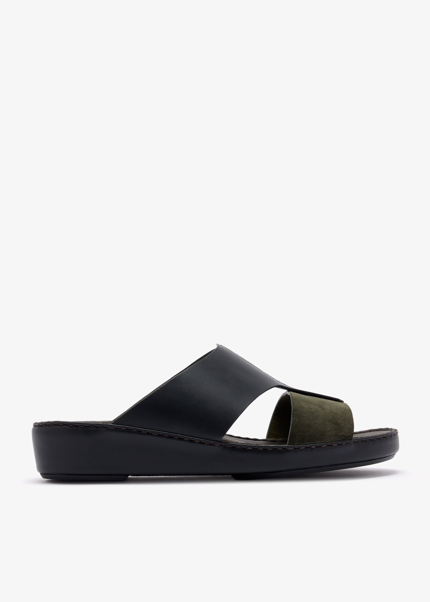 

Drifted belt sandals, Black