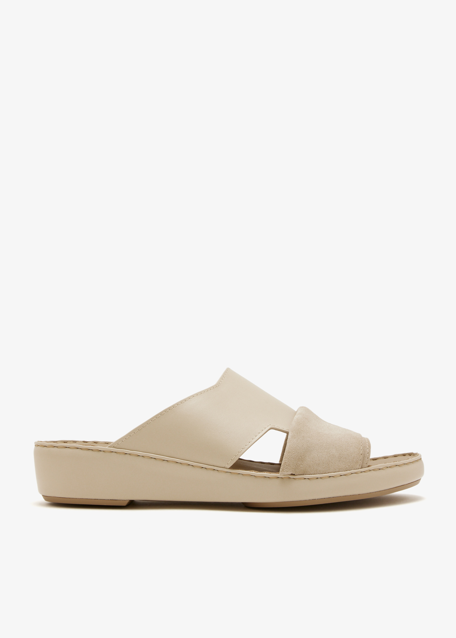 

Fold Box sandals, Beige