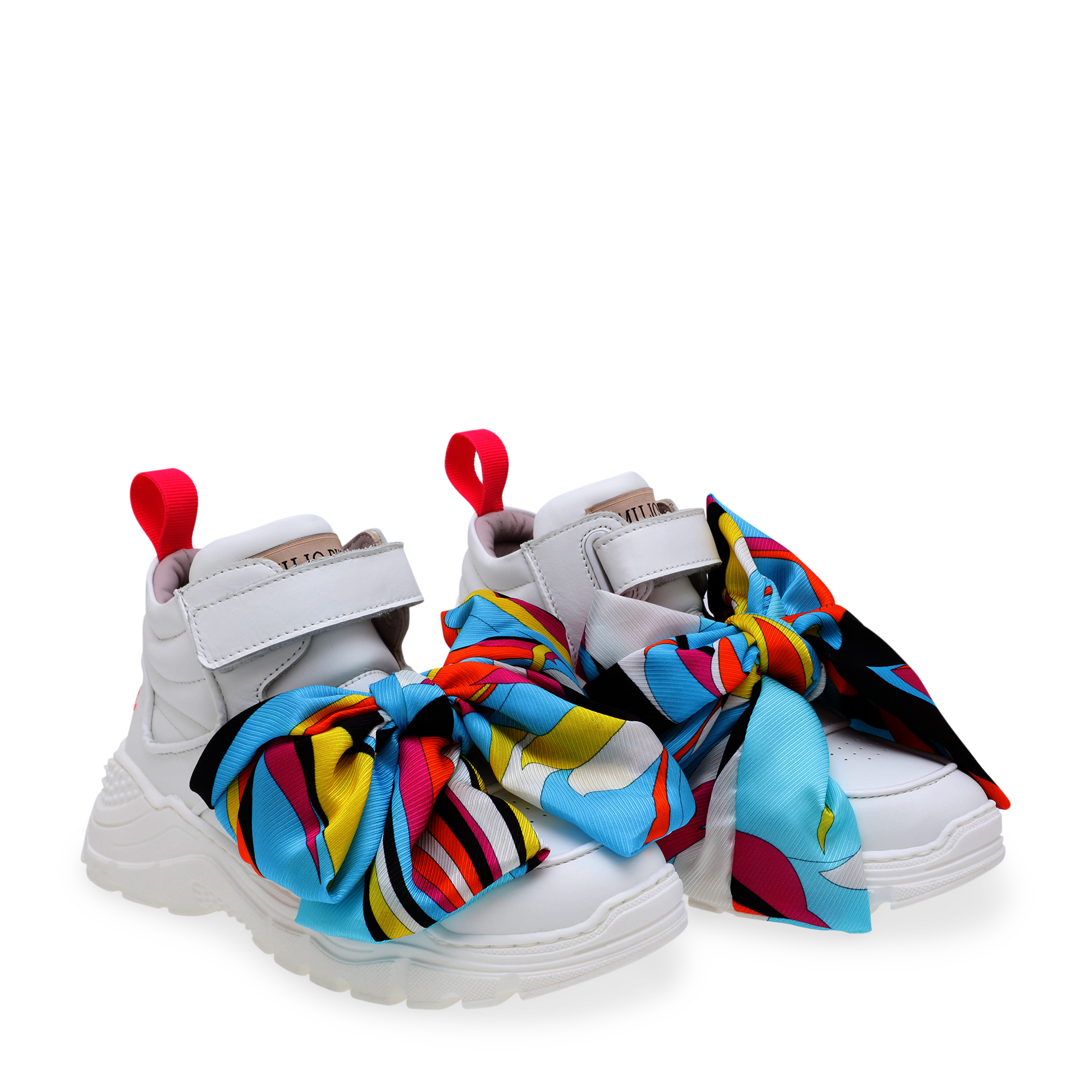 

Scarf bow sneakers, White