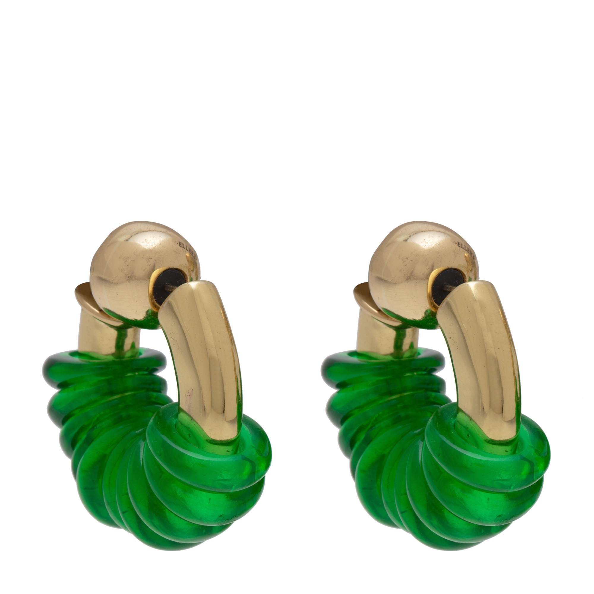 

Gertrud jumpring earrings, Gold