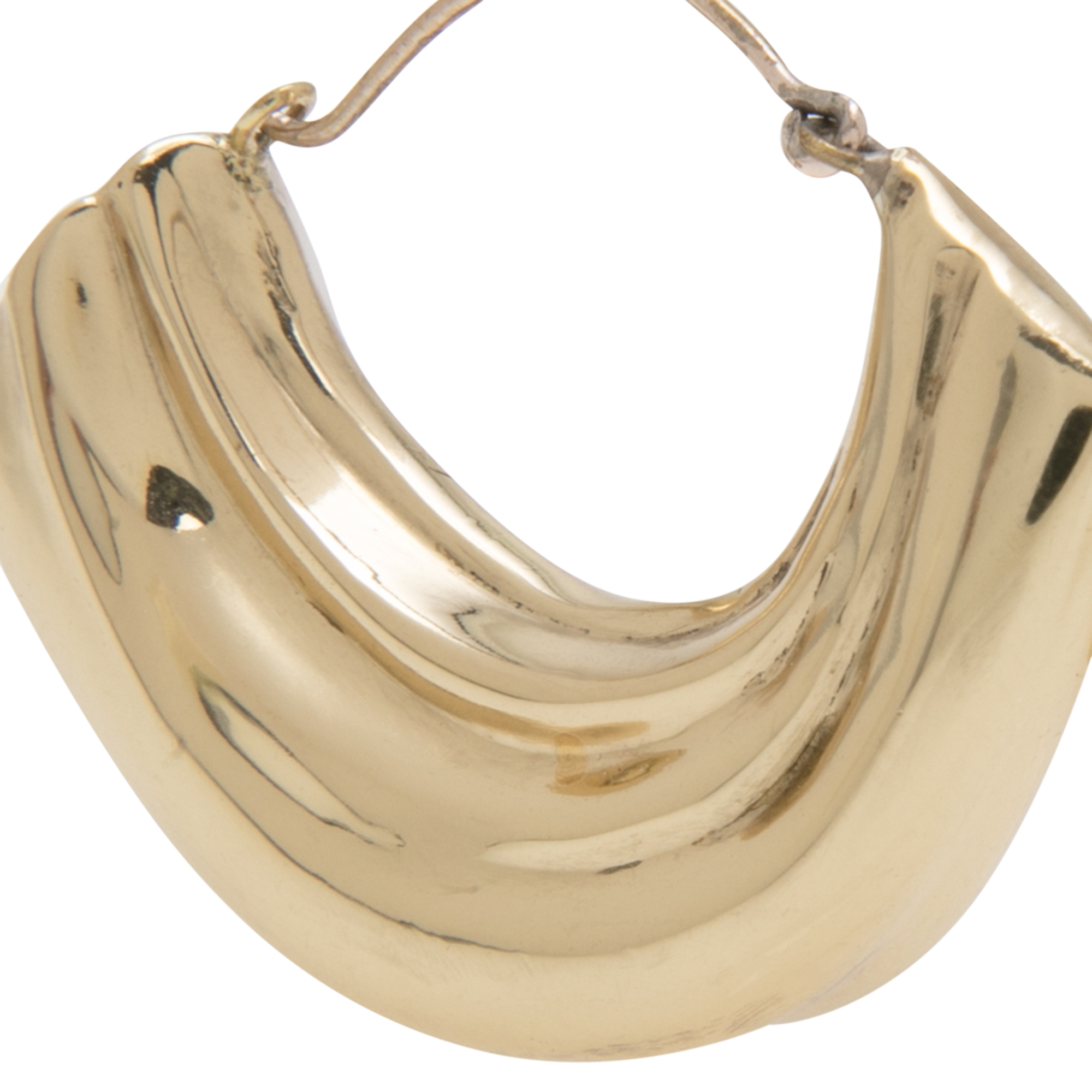 

Arturo Textured hoops earrings, Gold