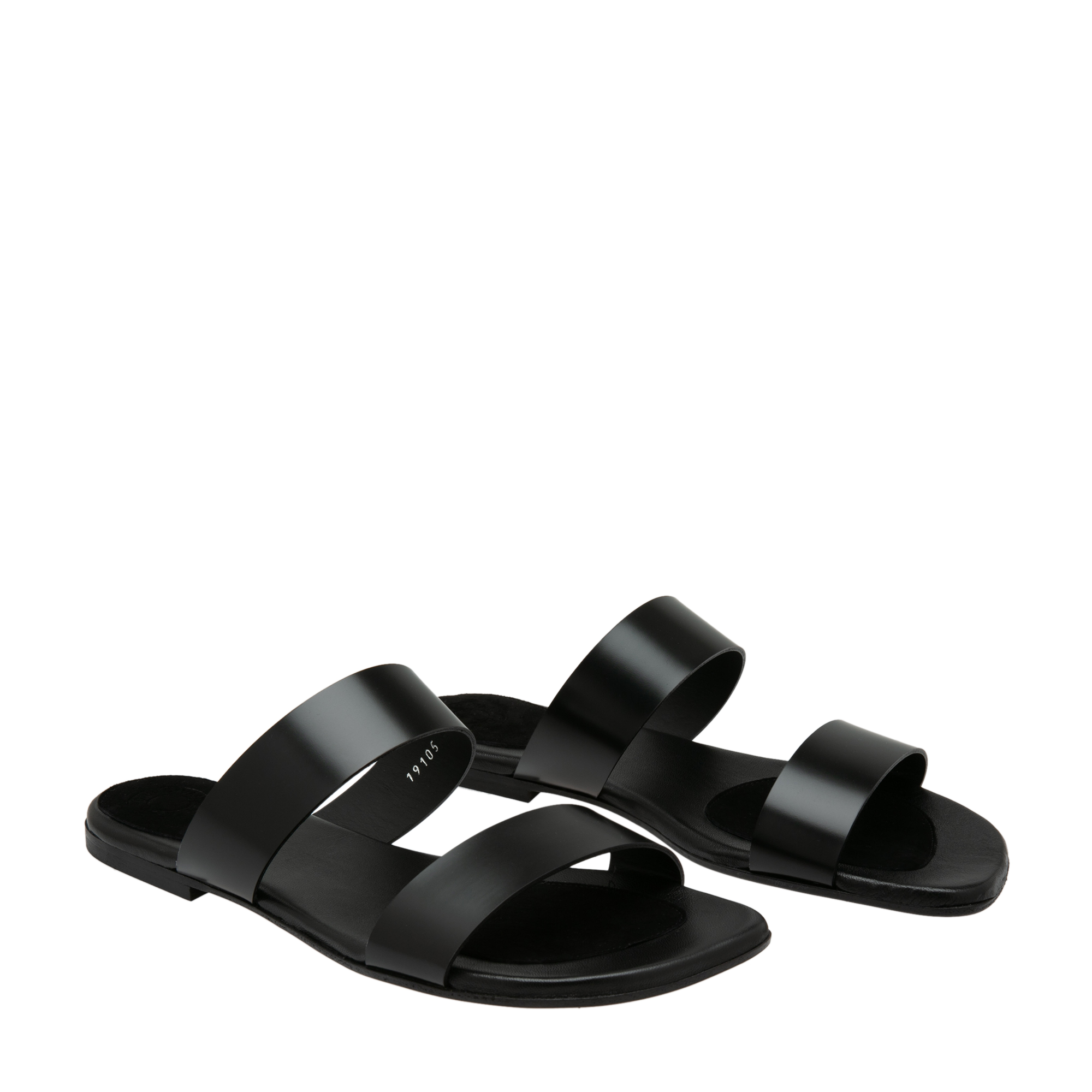

Leather sandals, Black