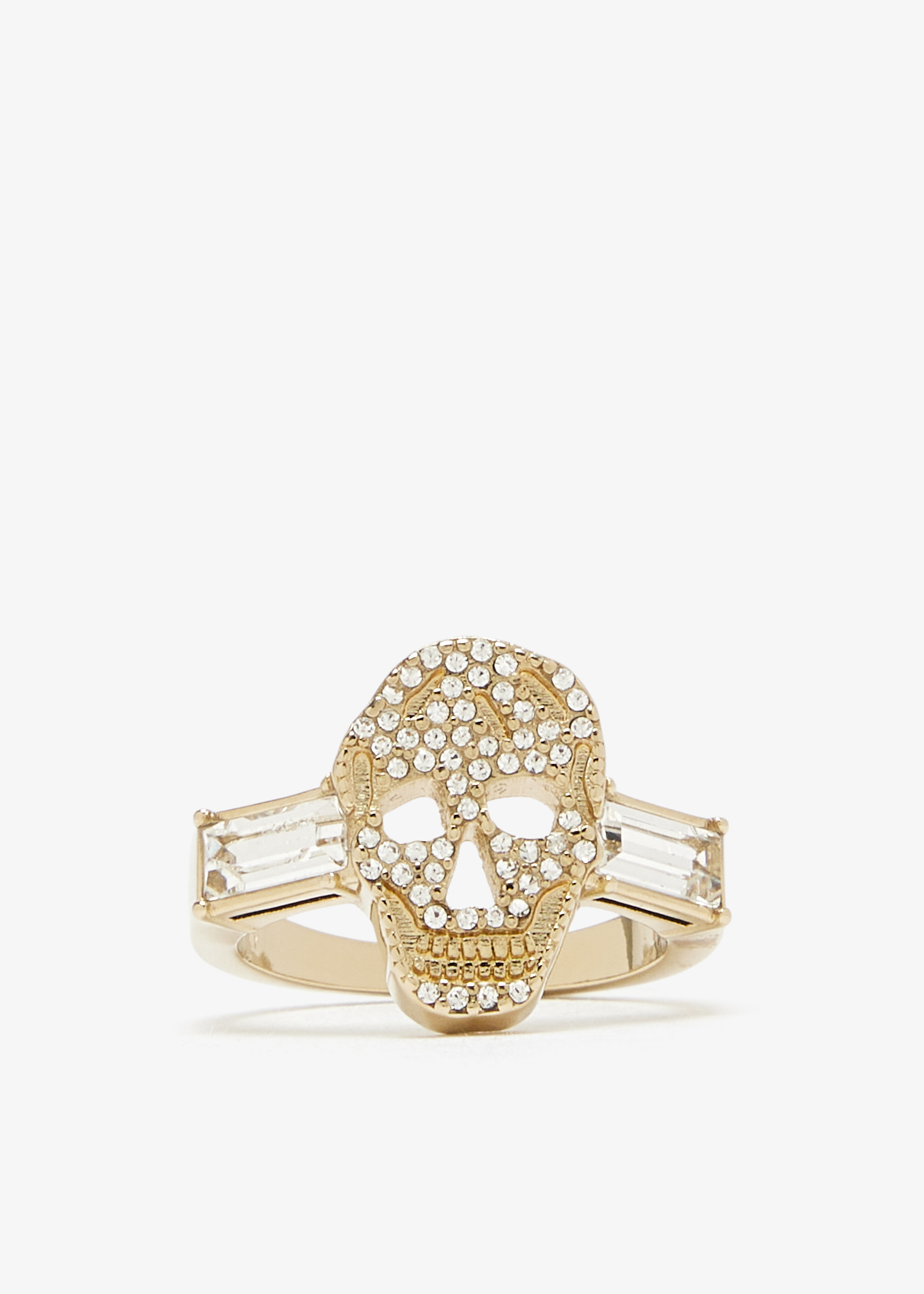 

Pavé Skull ring, Gold