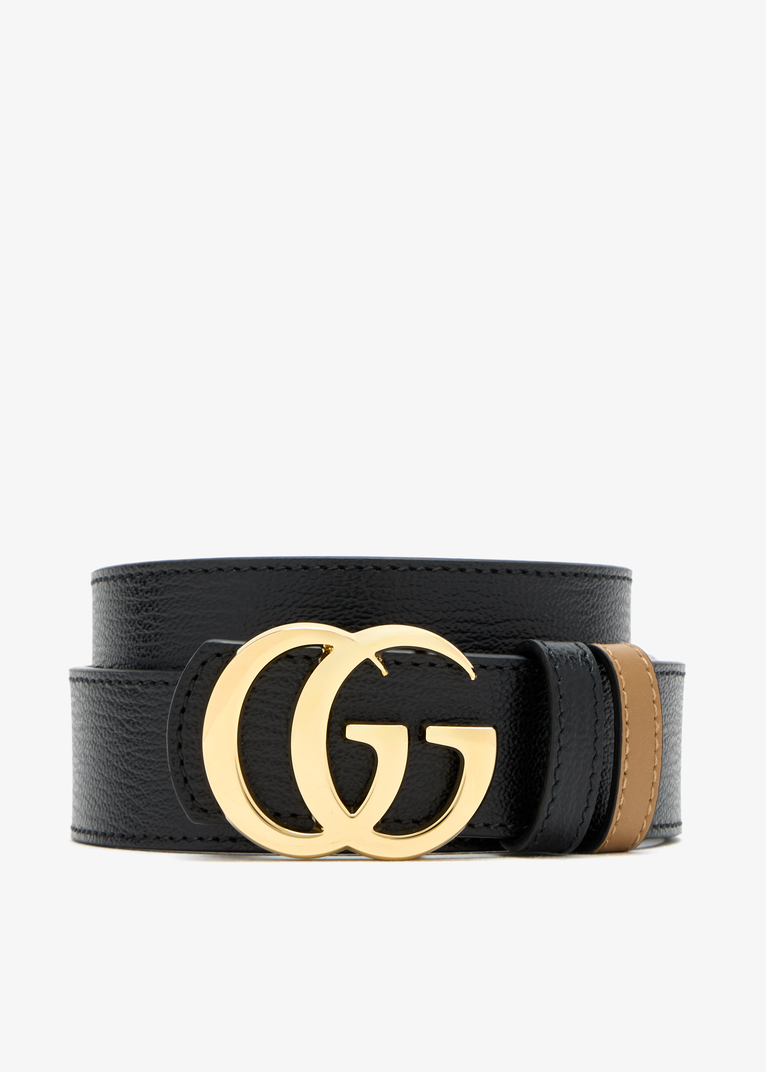

GG reversible belt, Black