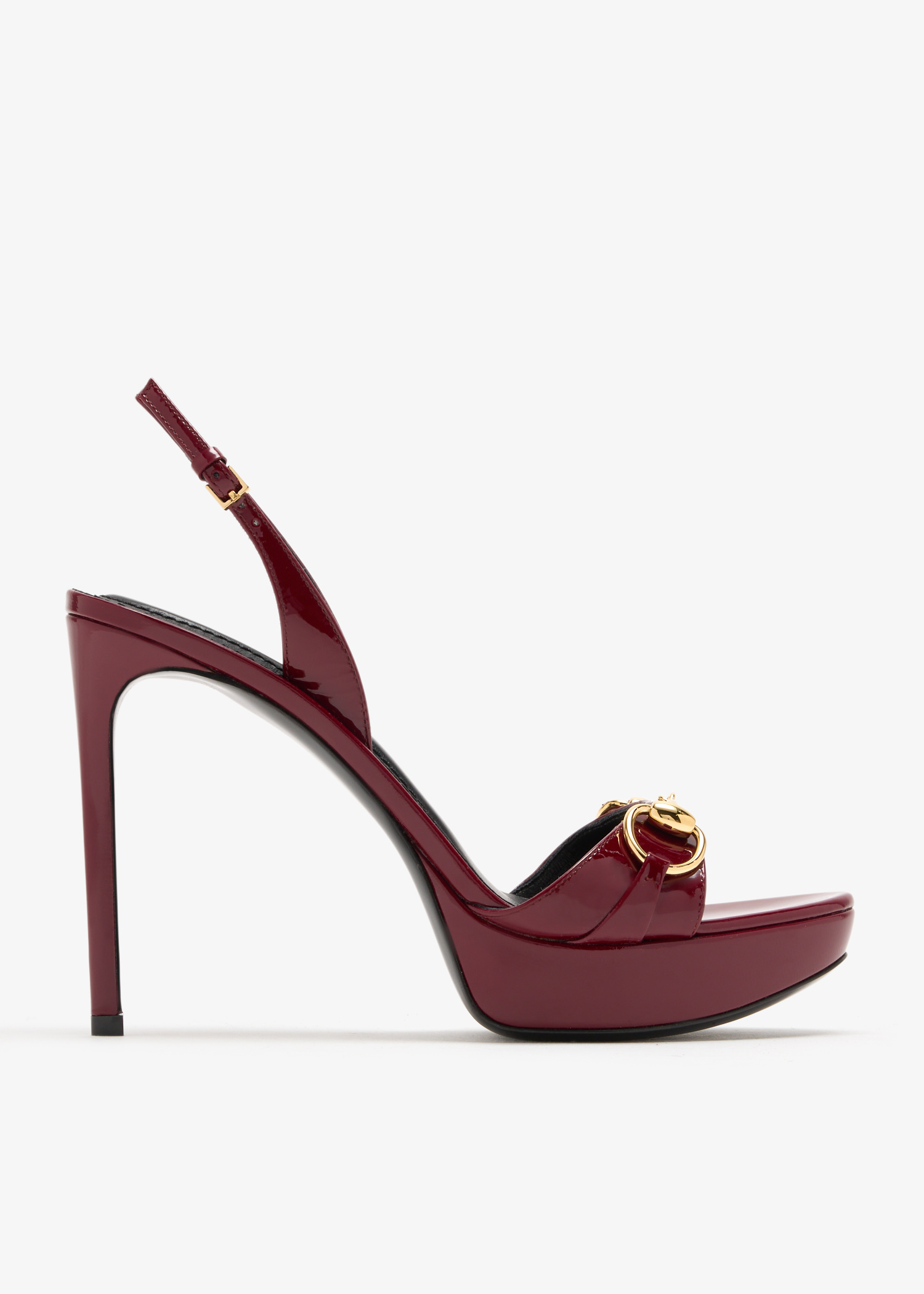 

Donna 80 platform sandals, Burgundy