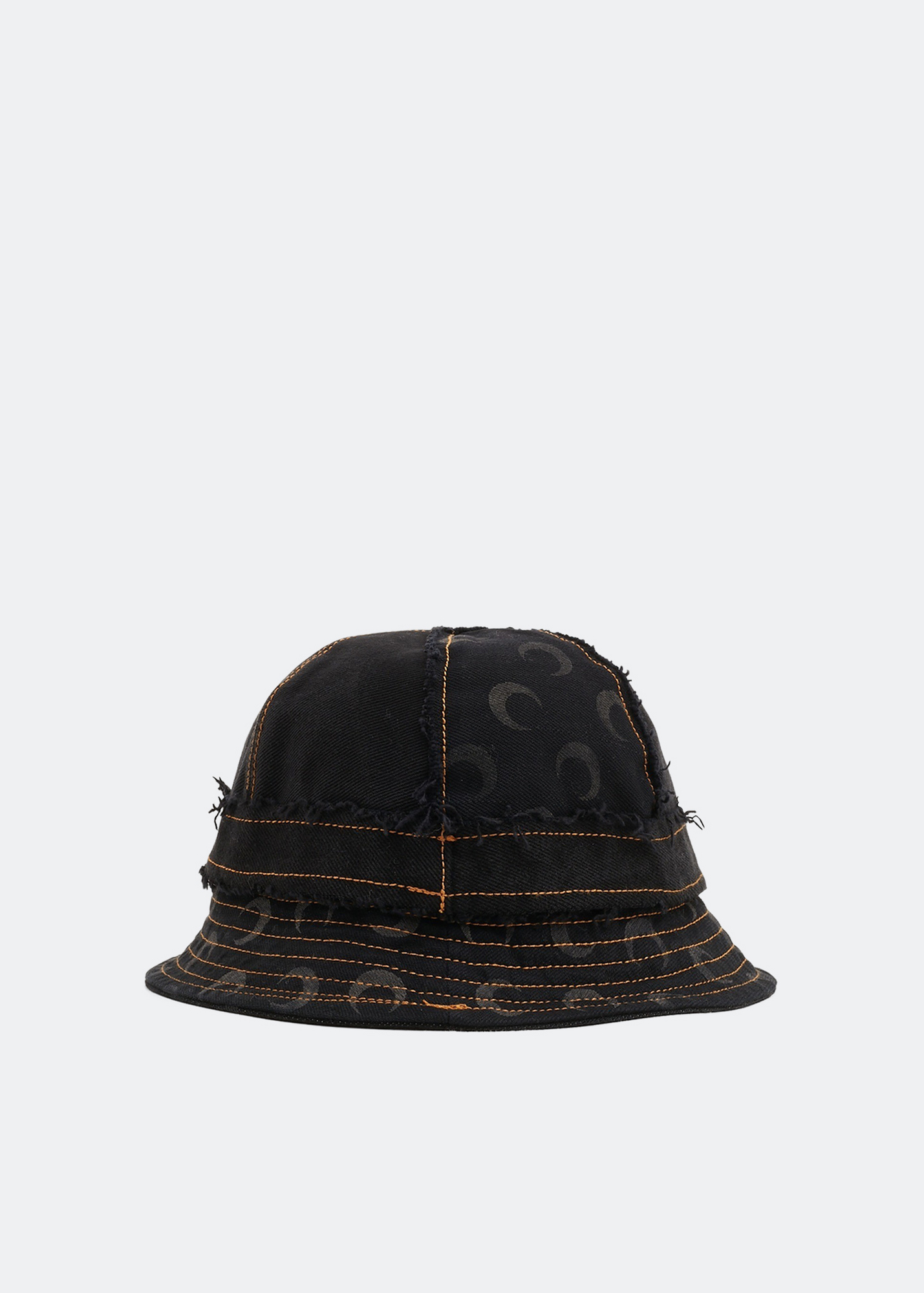 

Moon denim panelled bell hat, Black