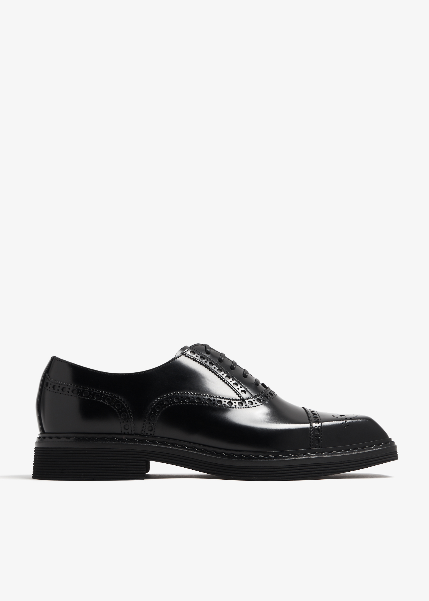 

Square-toe Derby shoes, Black