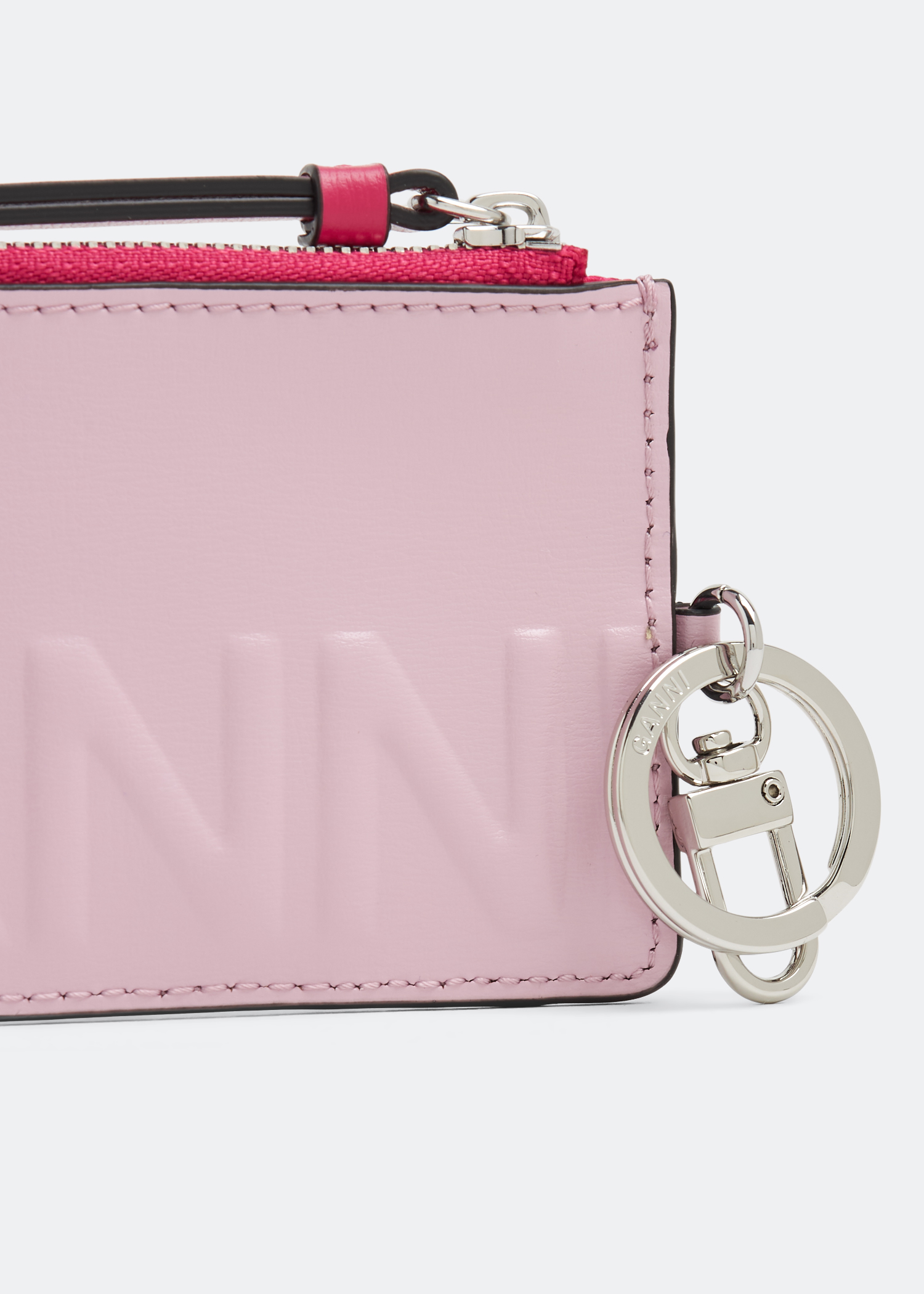 Ganni Banner coin purse for Women - Pink in UAE | Level Shoes