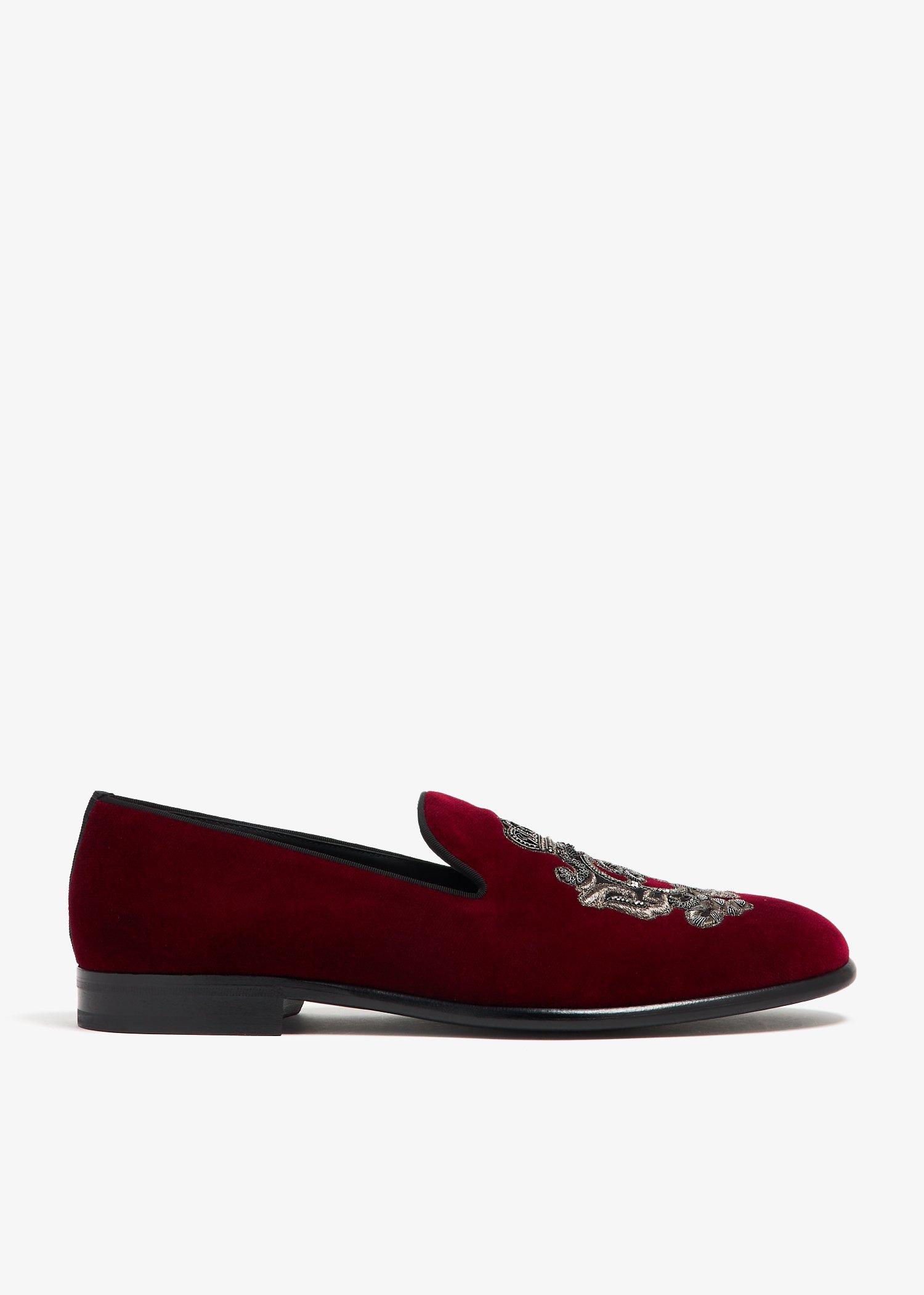 

Velvet slippers, Burgundy