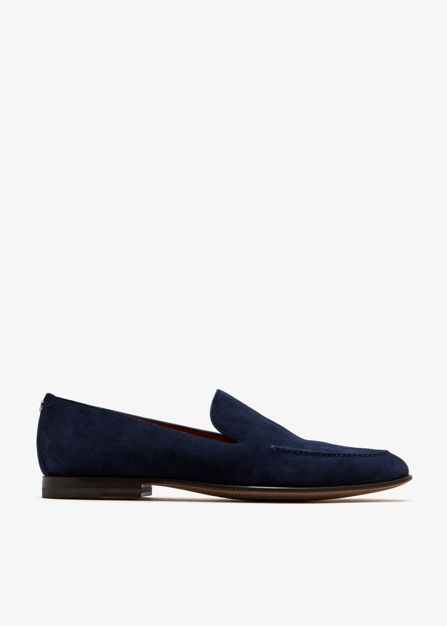 

Split calfskin slippers, Navy