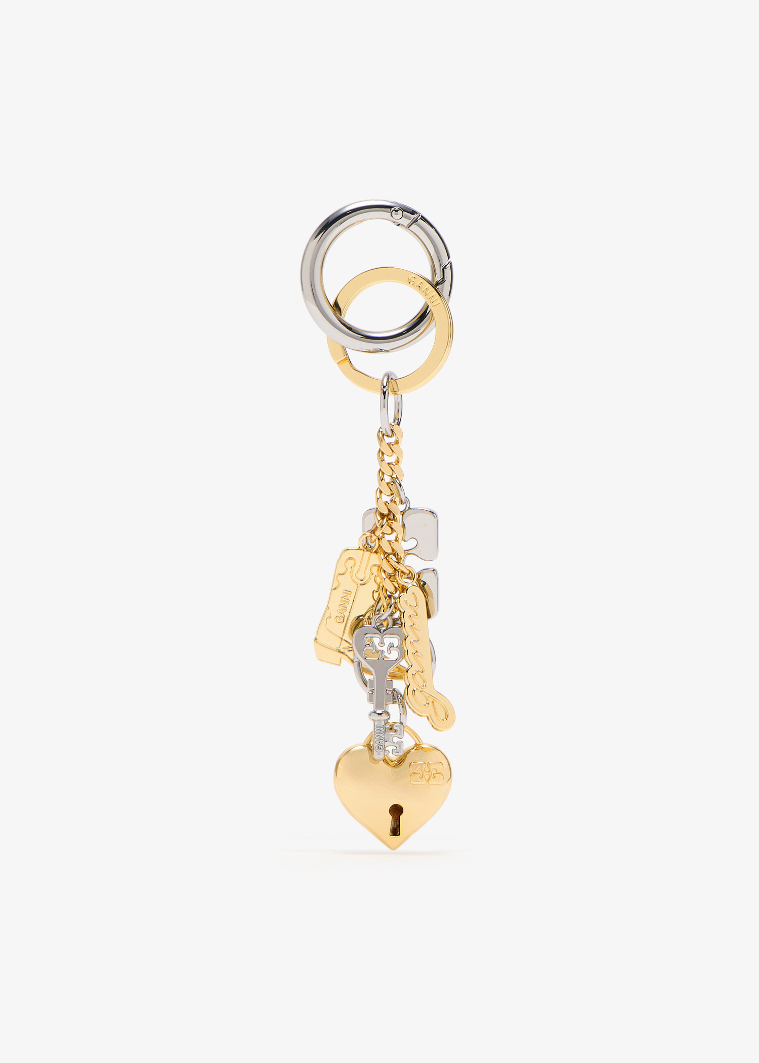

GANNI Bou bag charm, Multicolored