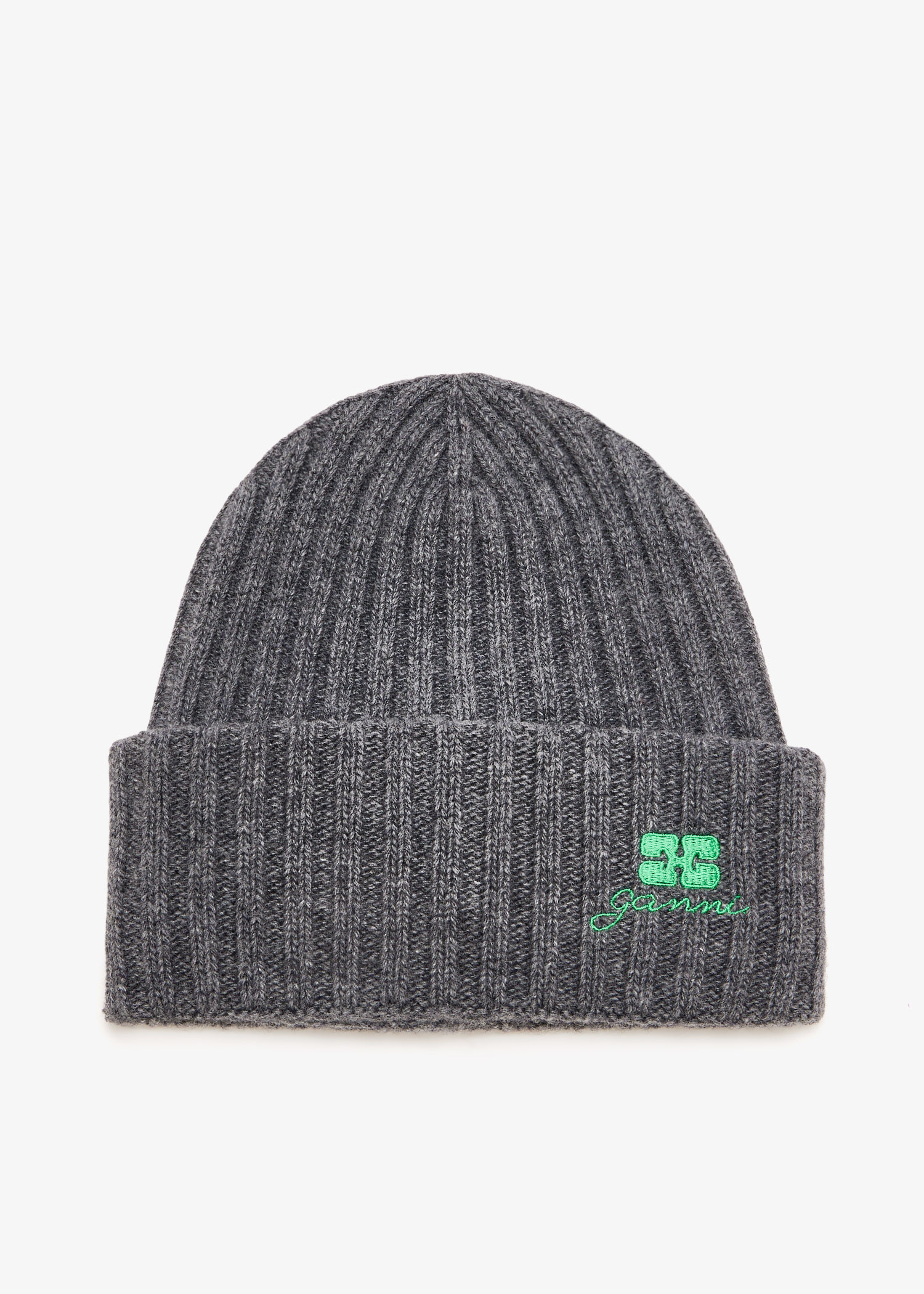 

Wool knit beanie, Grey