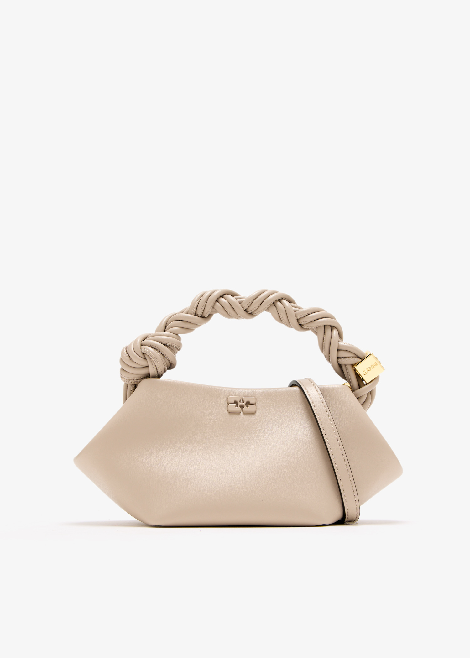 

Mini GANNI Bou bag, Beige