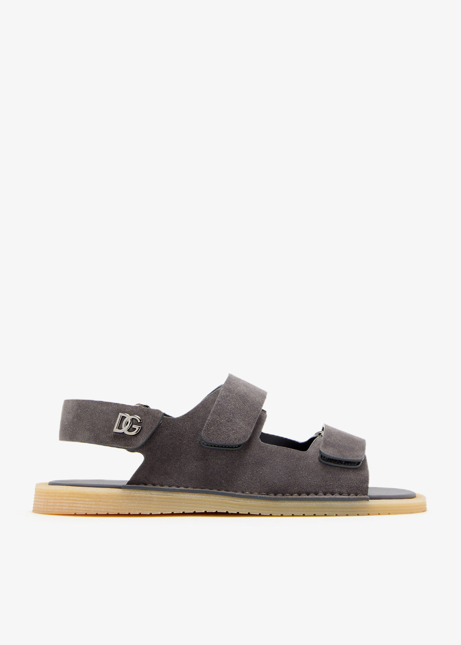 

Suede sandals, Grey