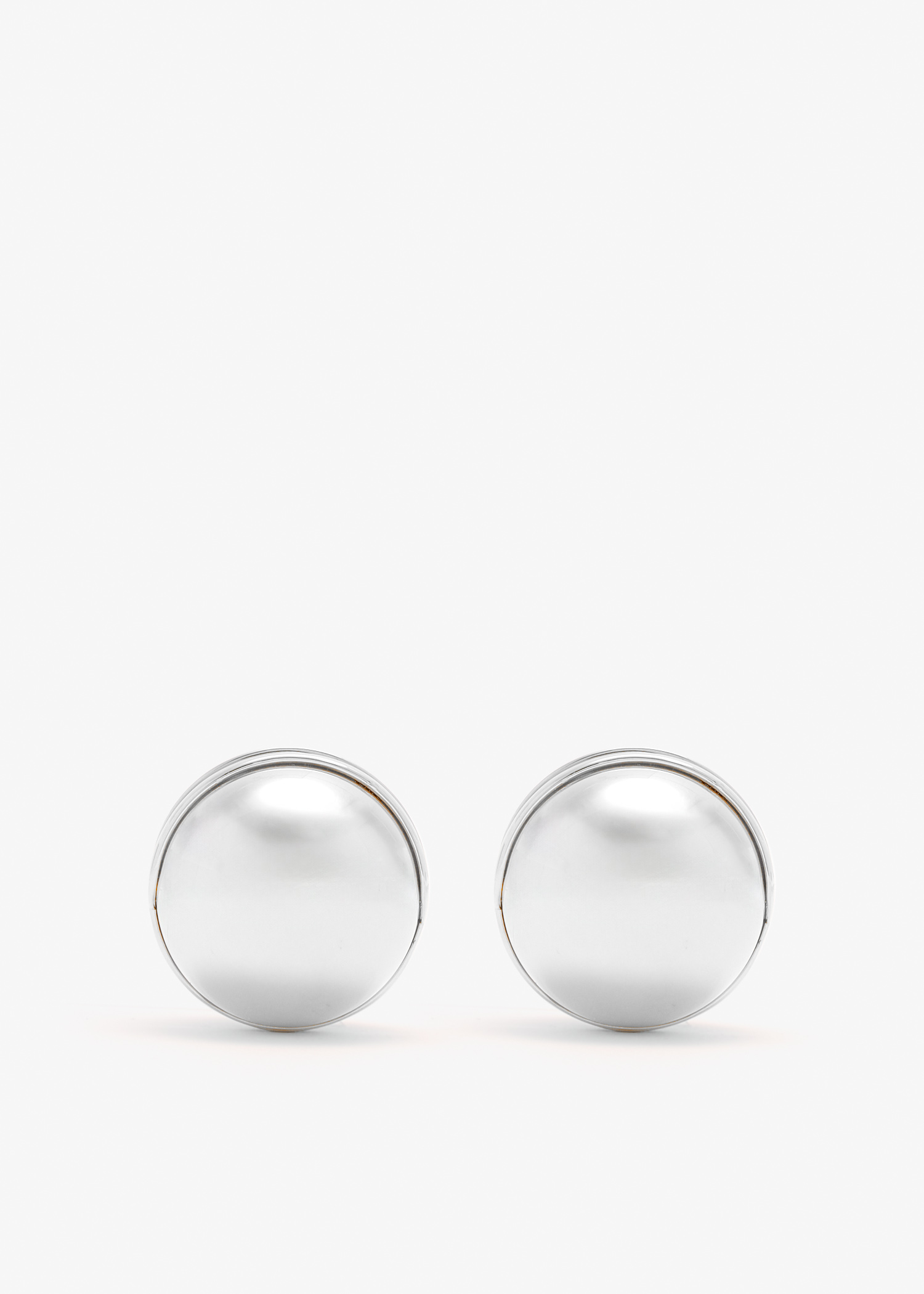 

Sphere earrings, Silver