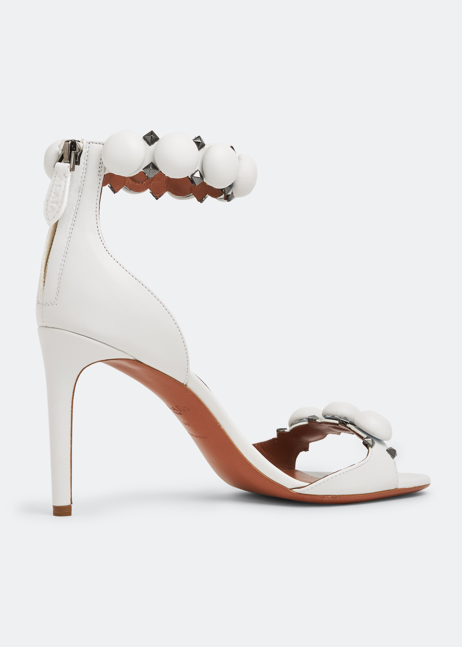 Alaia white 2025 sandals
