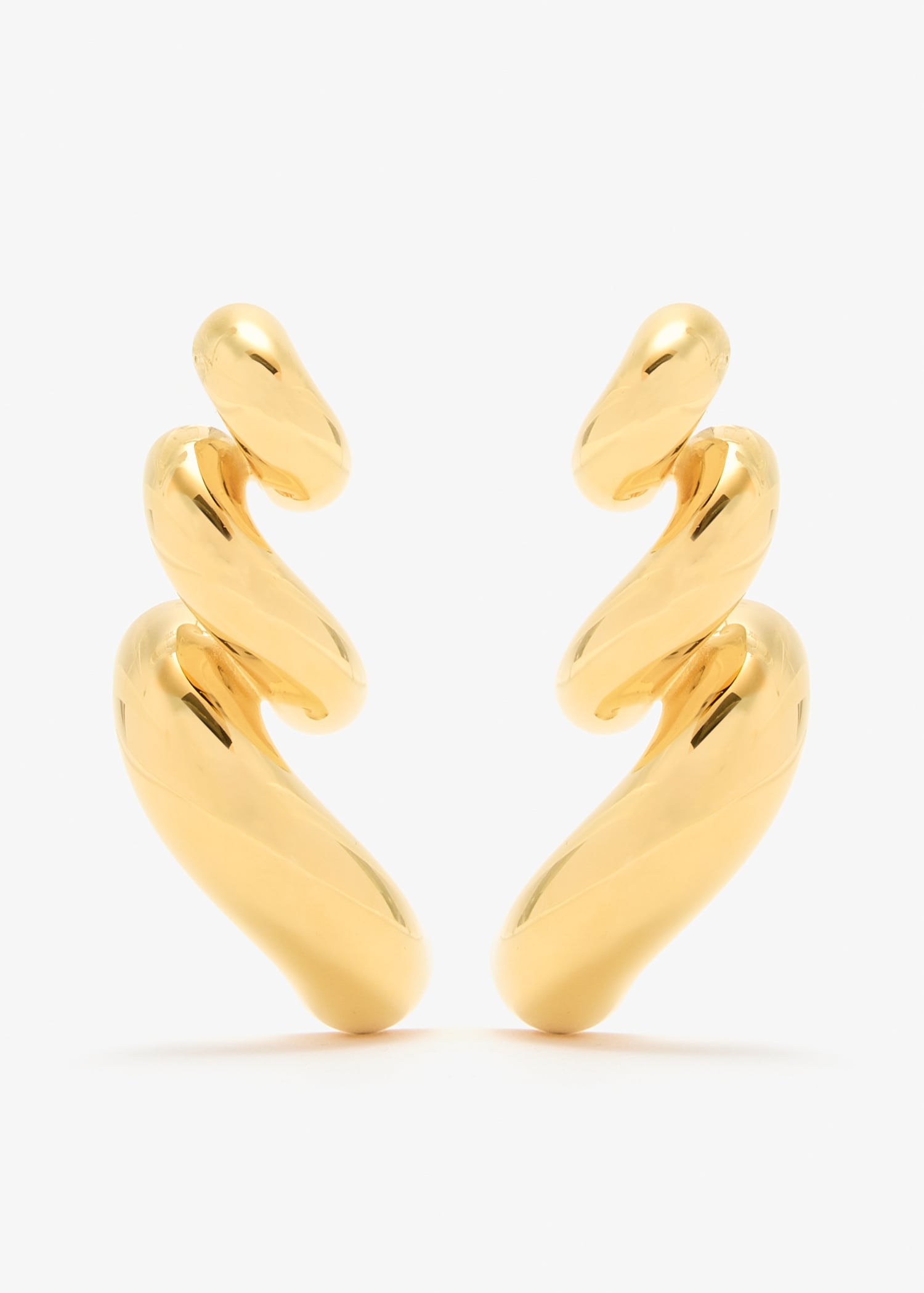 

Torsion earrings, Gold