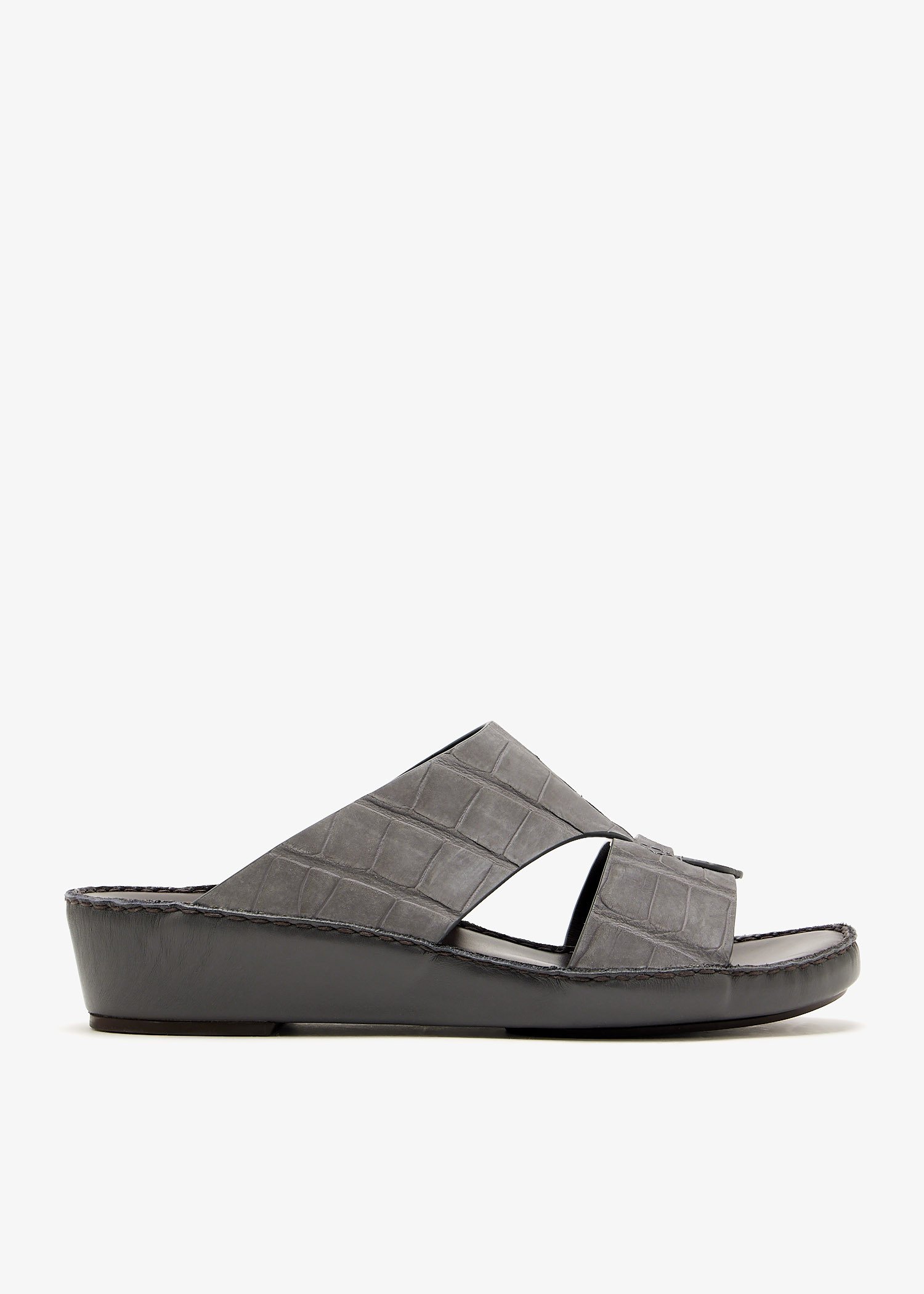 

Cinghia Nouvo alligator sandals, Grey