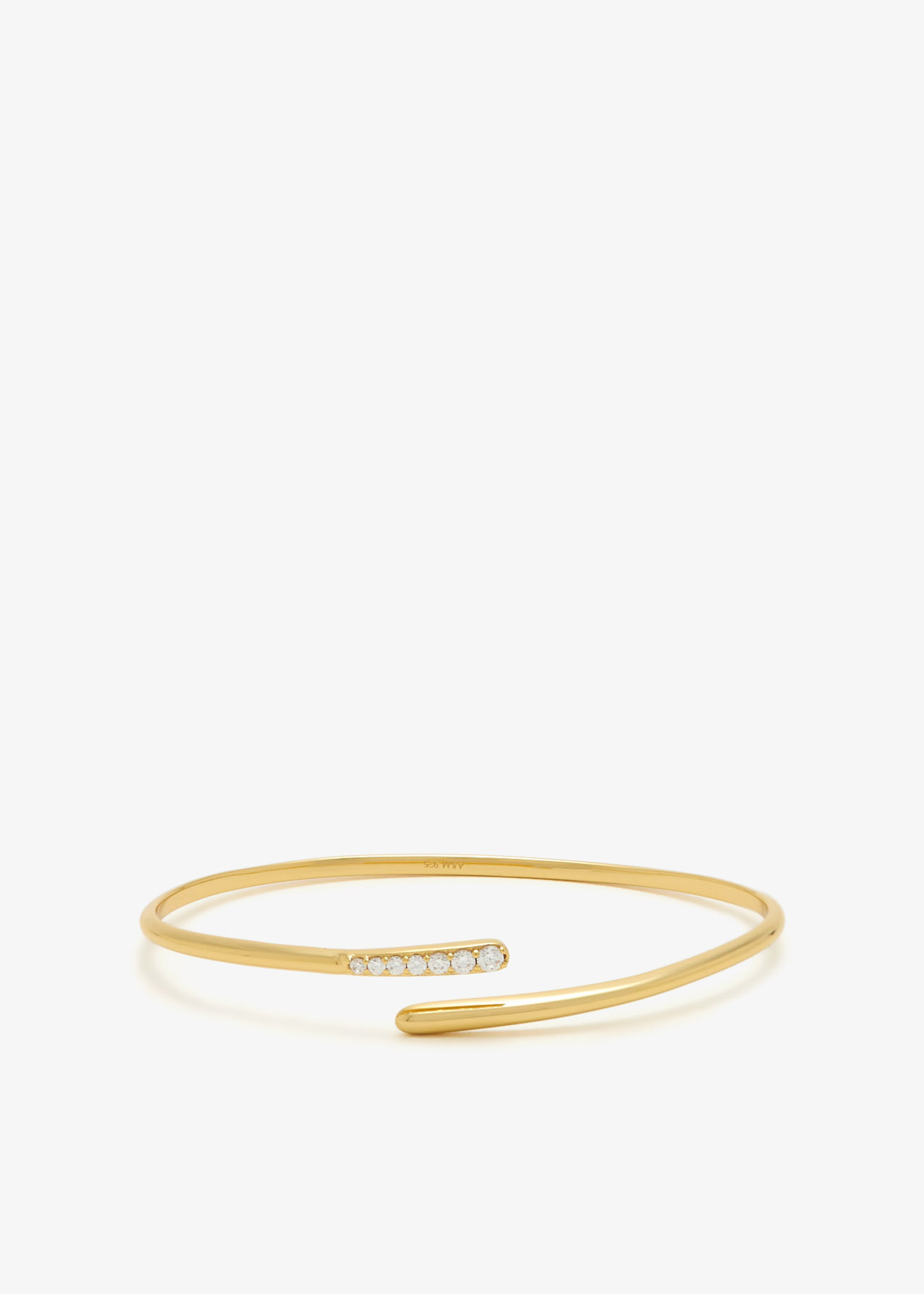 

Orbit crystal cuff, Gold