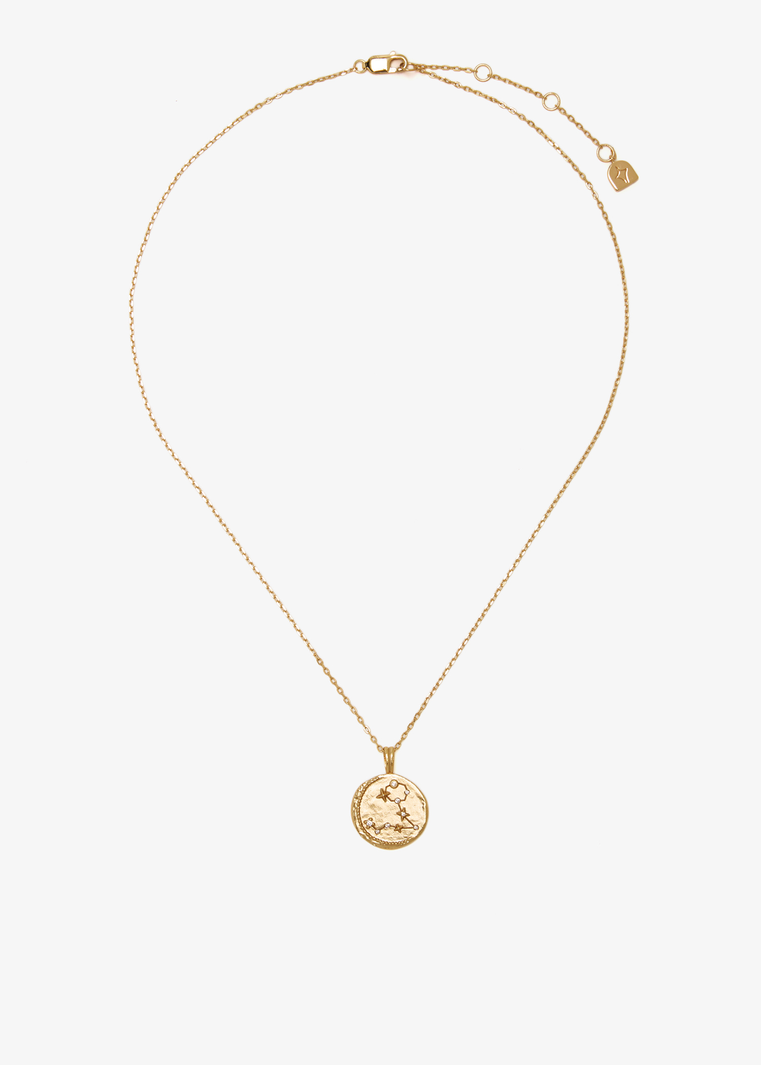 

Pisces Zodiac pendant necklace, Gold