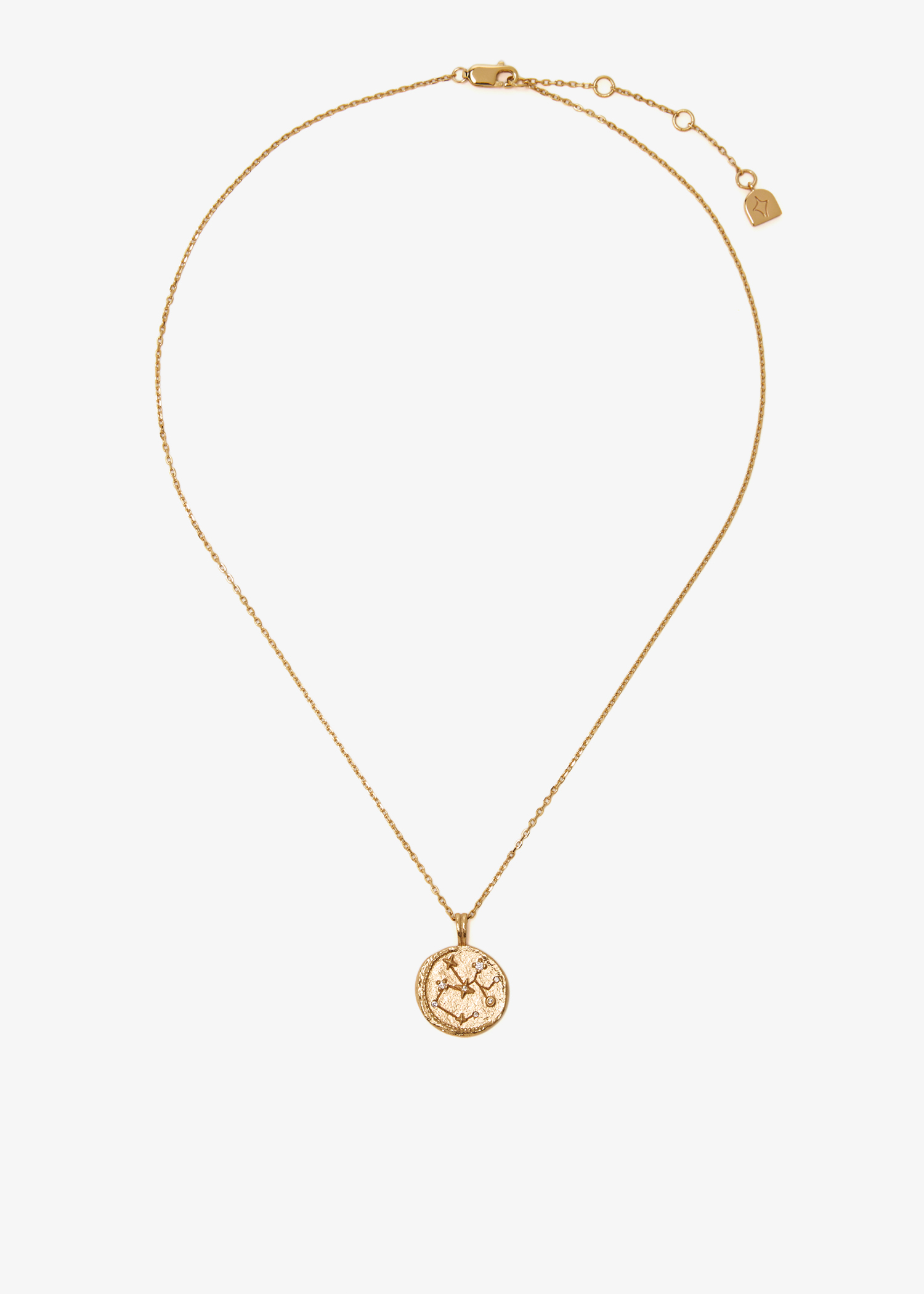 

Sagittarius Zodiac pendant necklace, Gold