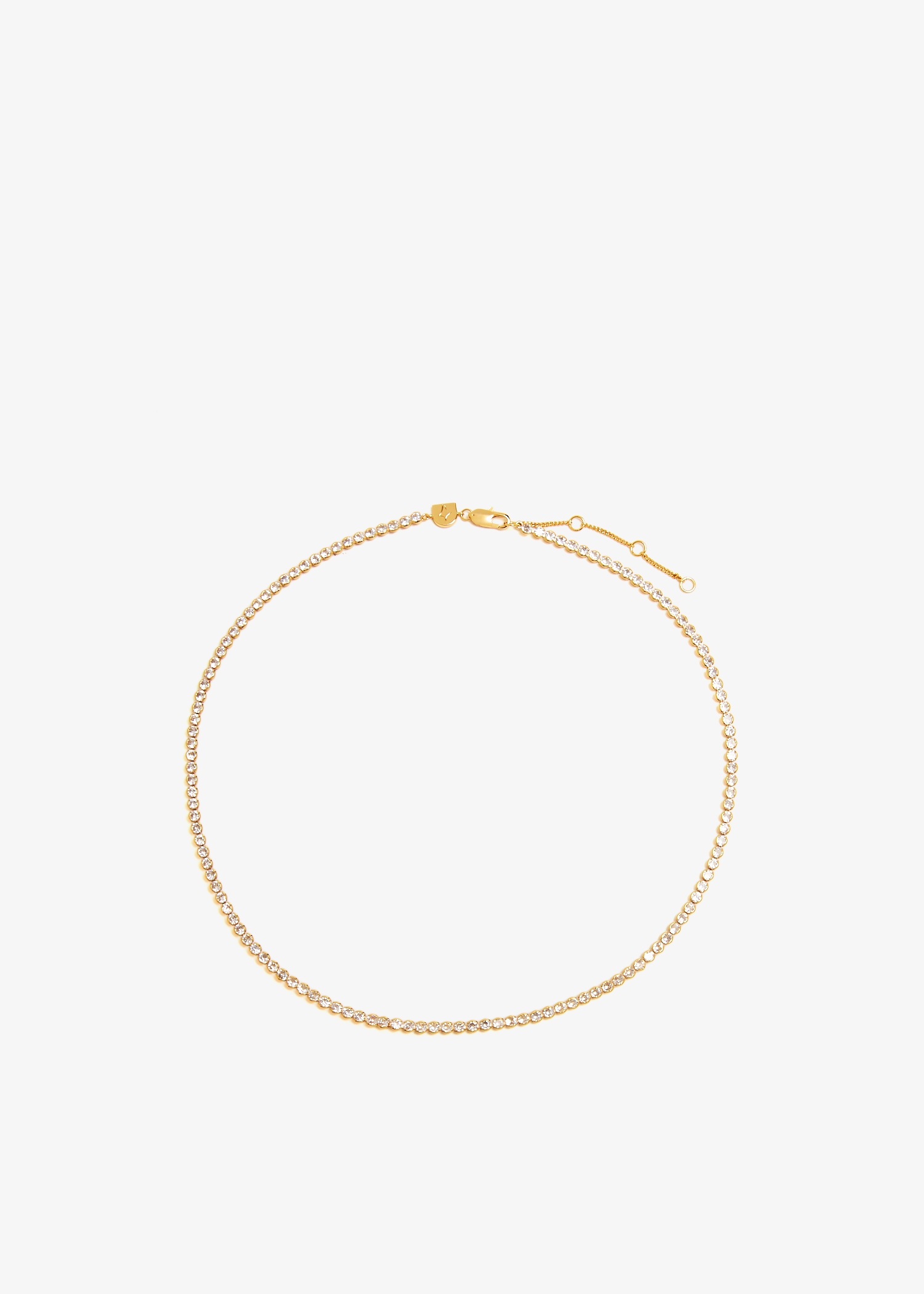 

Gleam tennis chain necklace, Gold