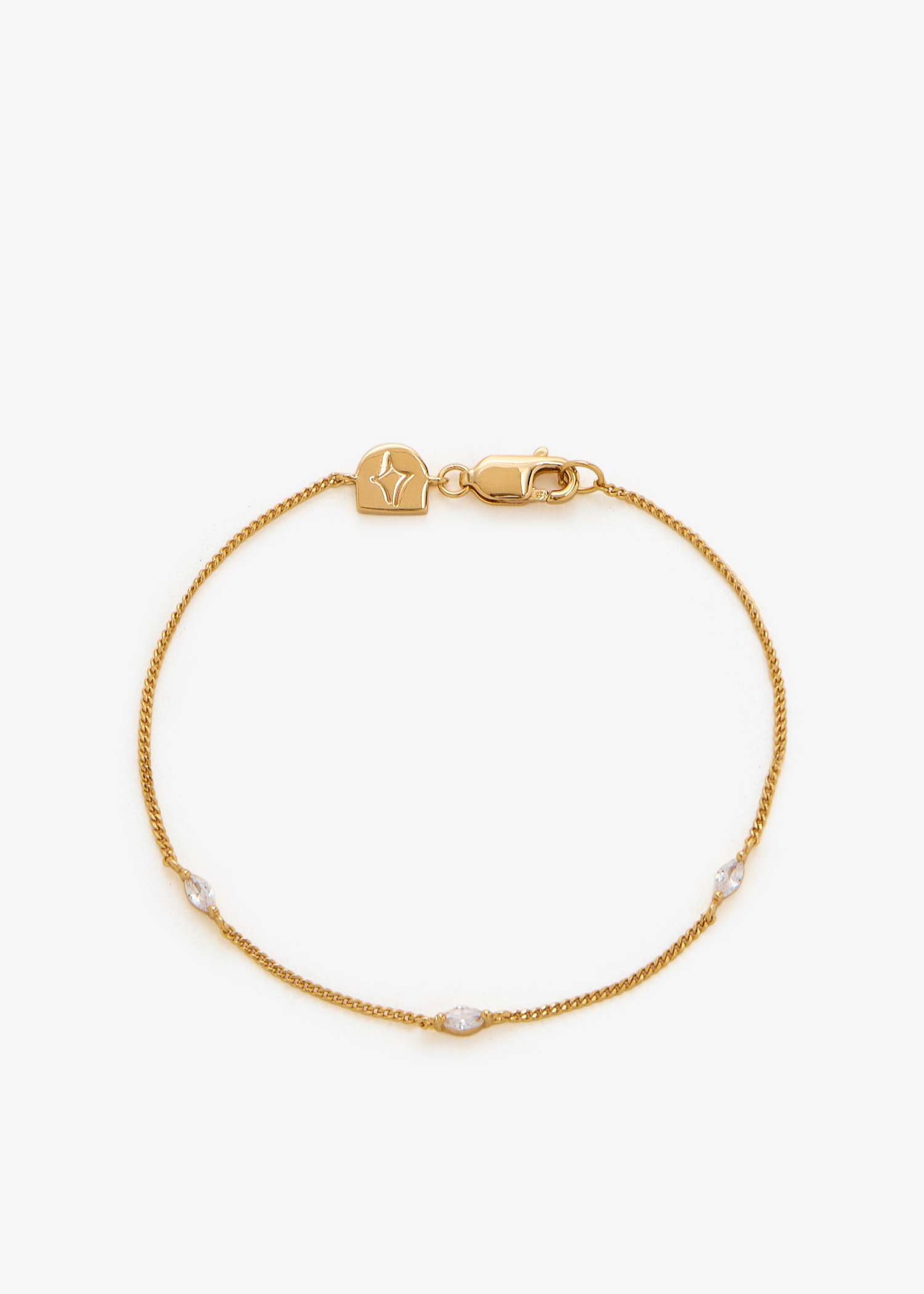 

Navette Crystal bracelet, Gold