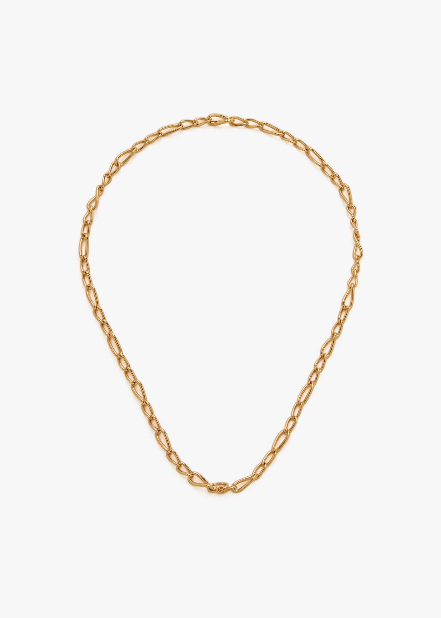 

Infinite slim chain necklace, Gold
