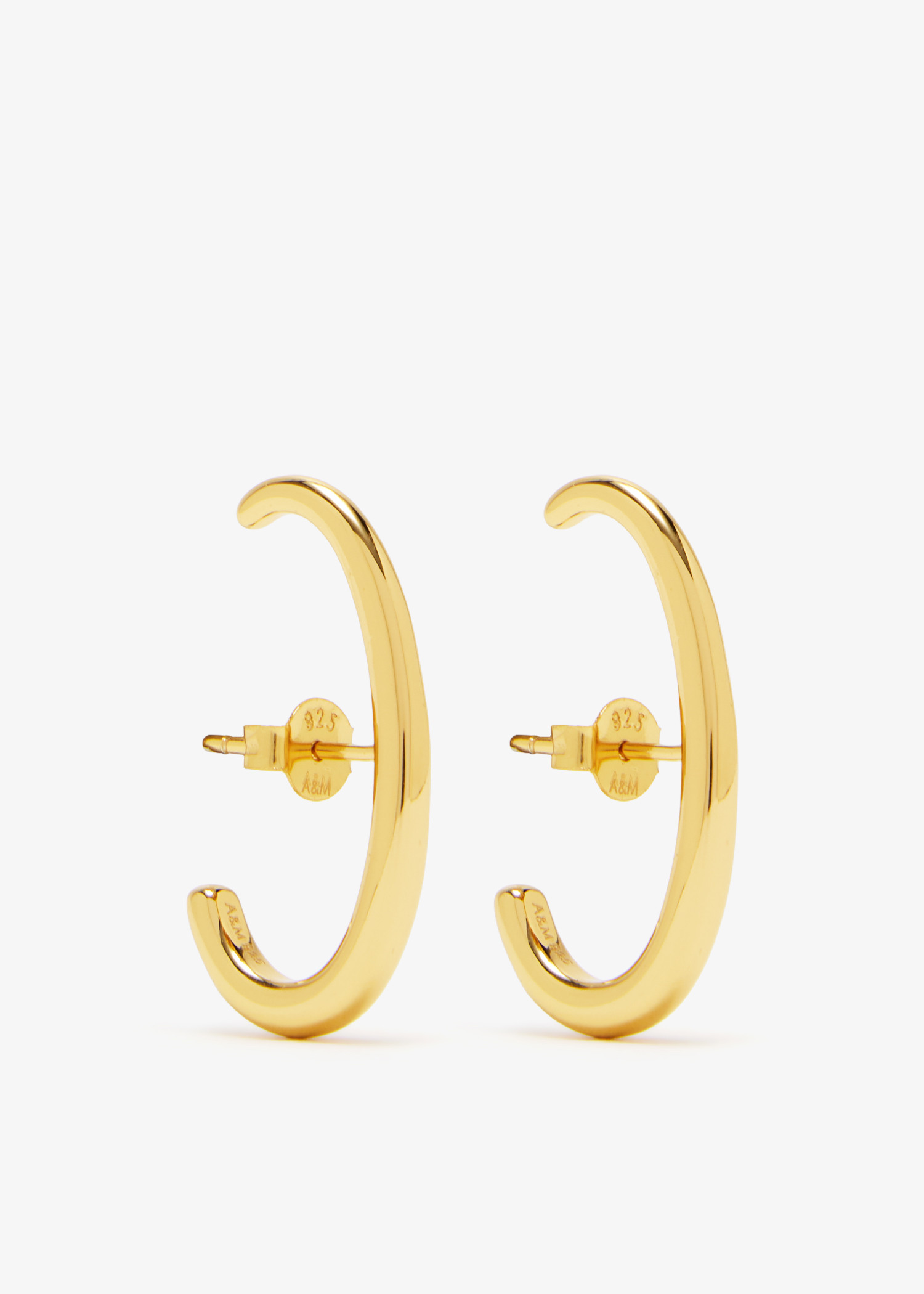 

Orbit Dome stud earrings, Gold