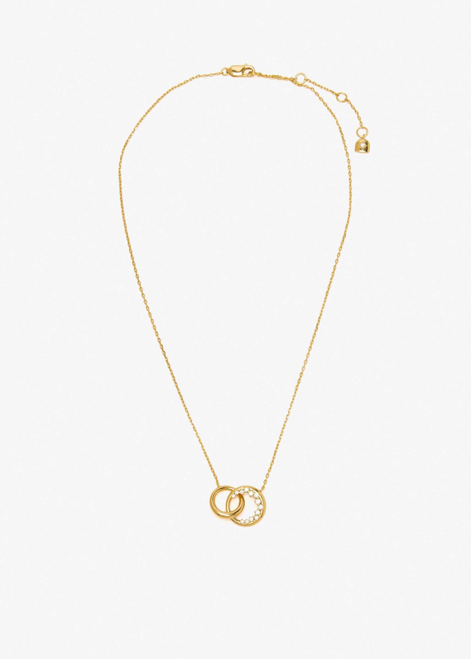 

Orbit Crystal Pendant necklace, Gold