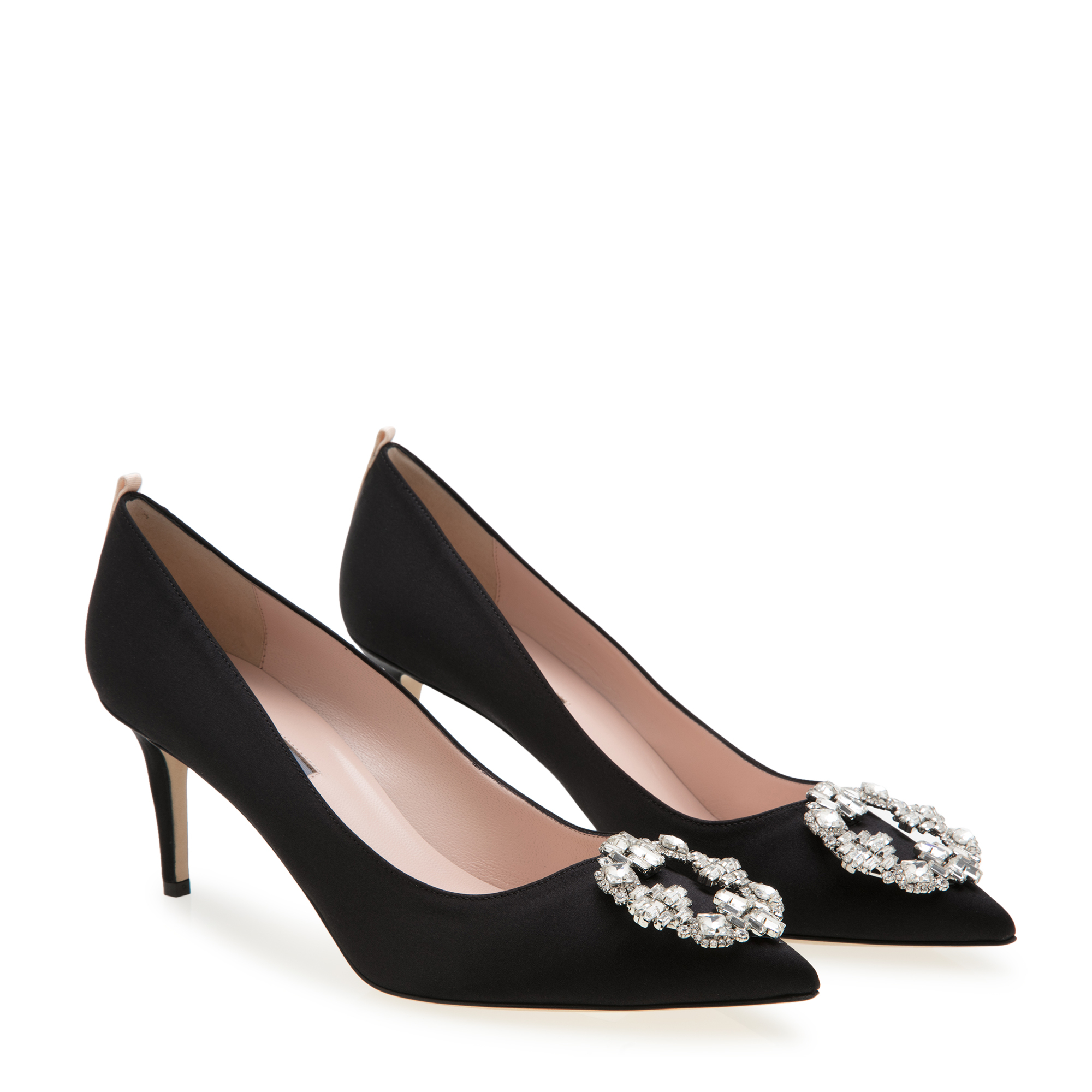 

Amira satin pumps, Black
