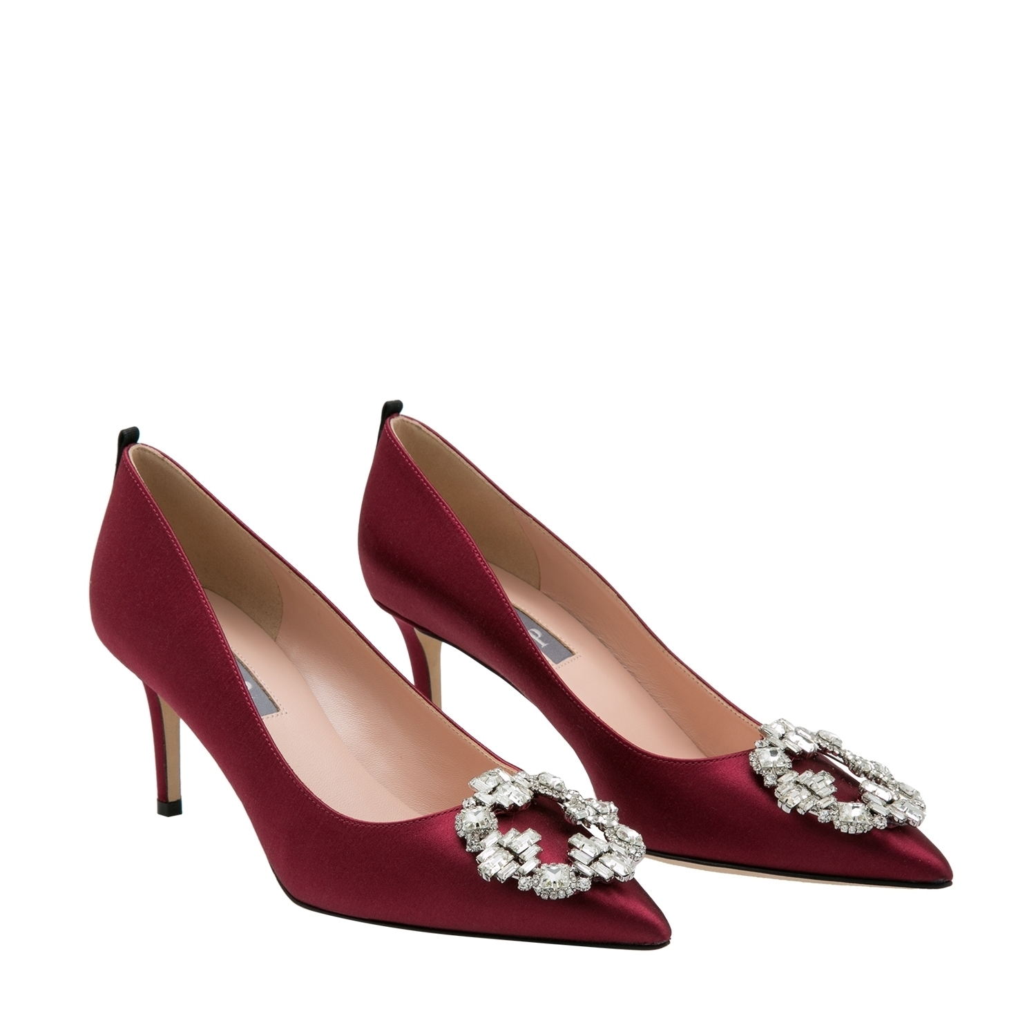 

Amira satin pumps, Red