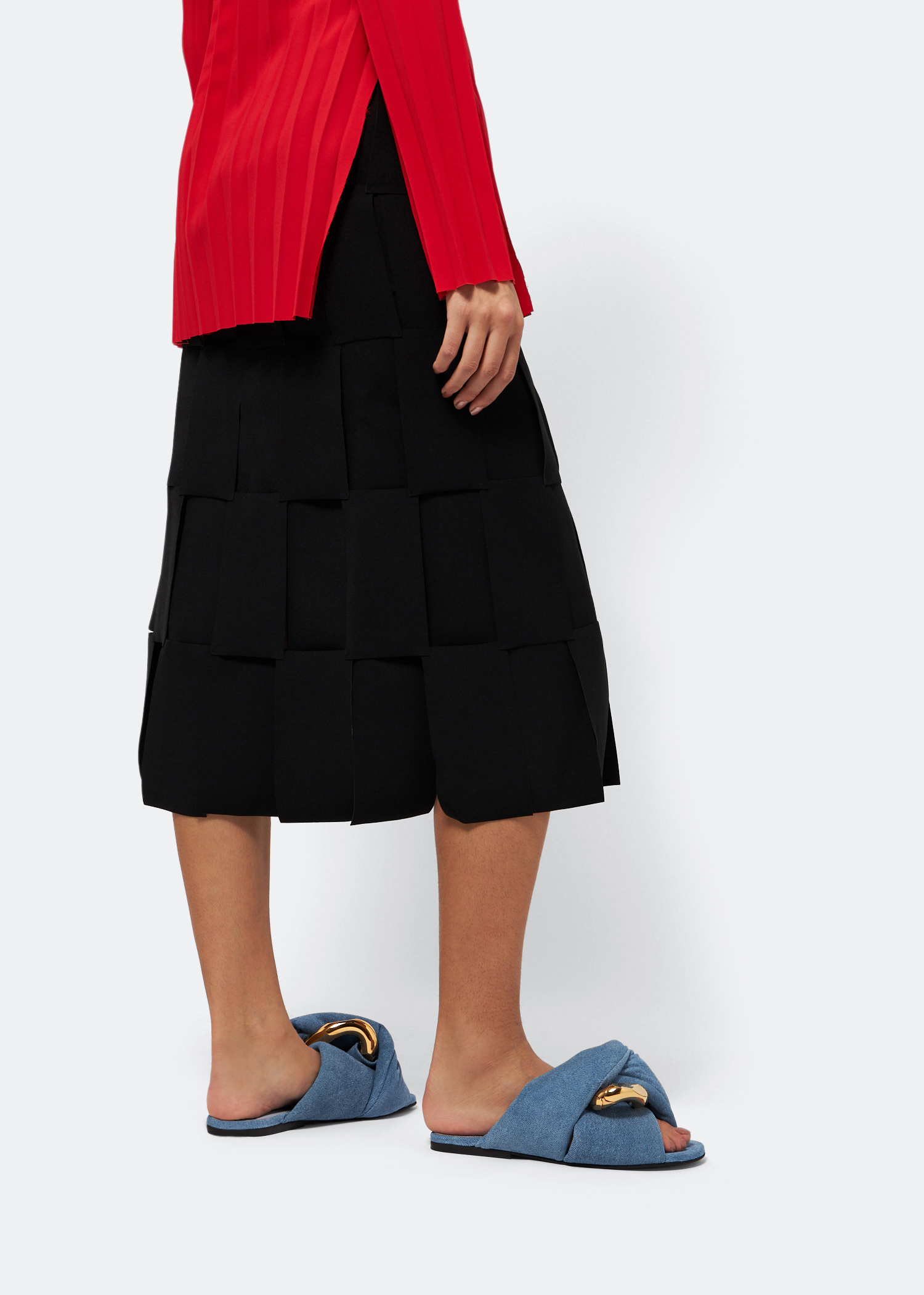

Chain twist sandals, Blue