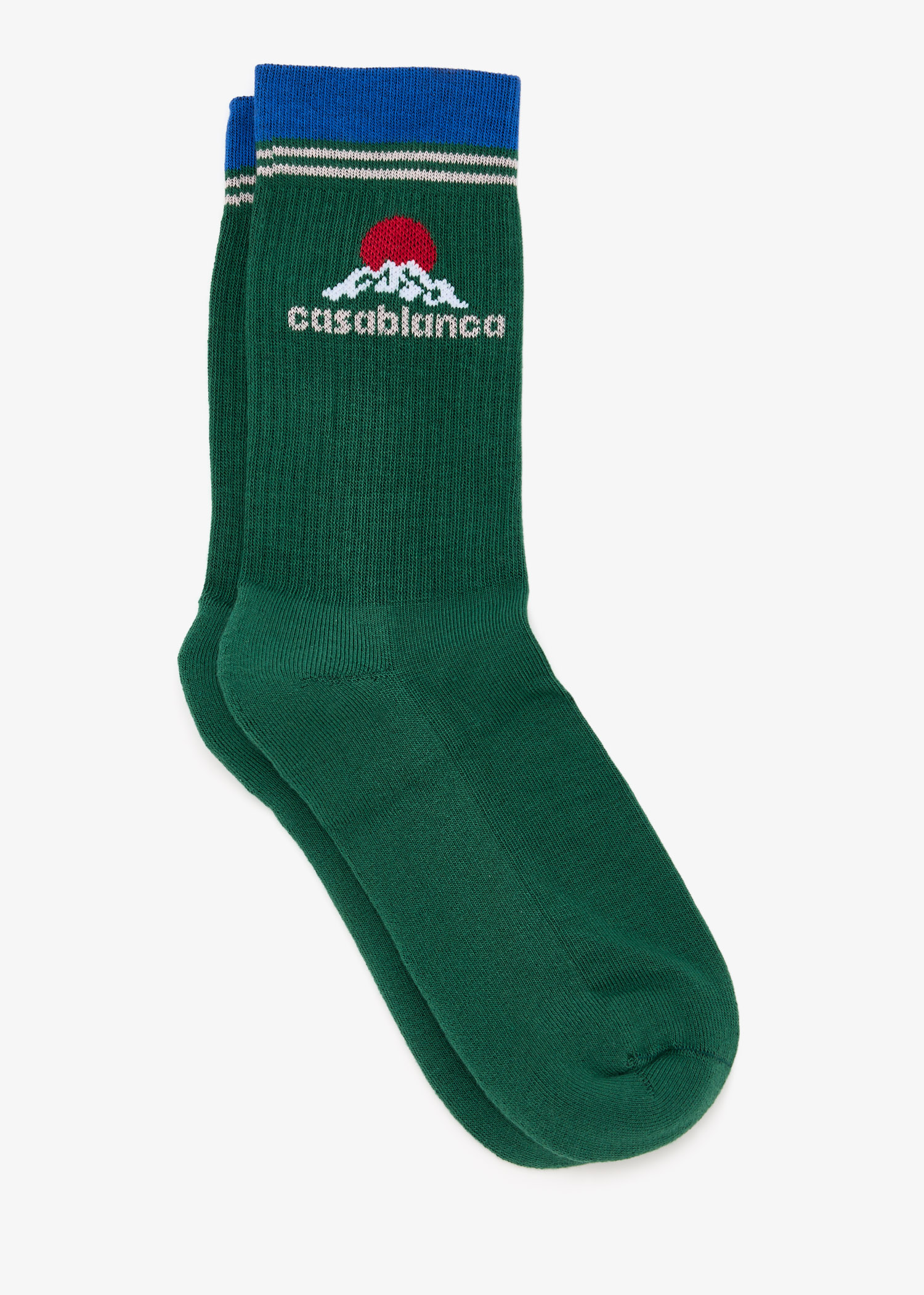 

Logo-printed socks, Green
