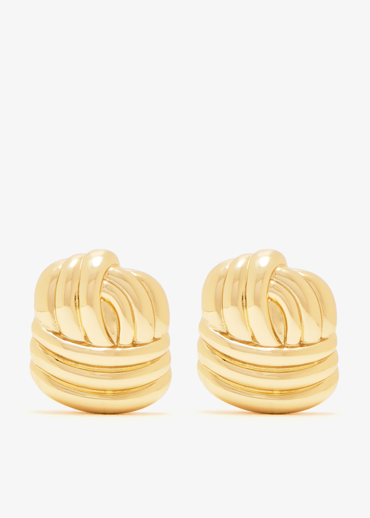 

Knot earrings, Gold